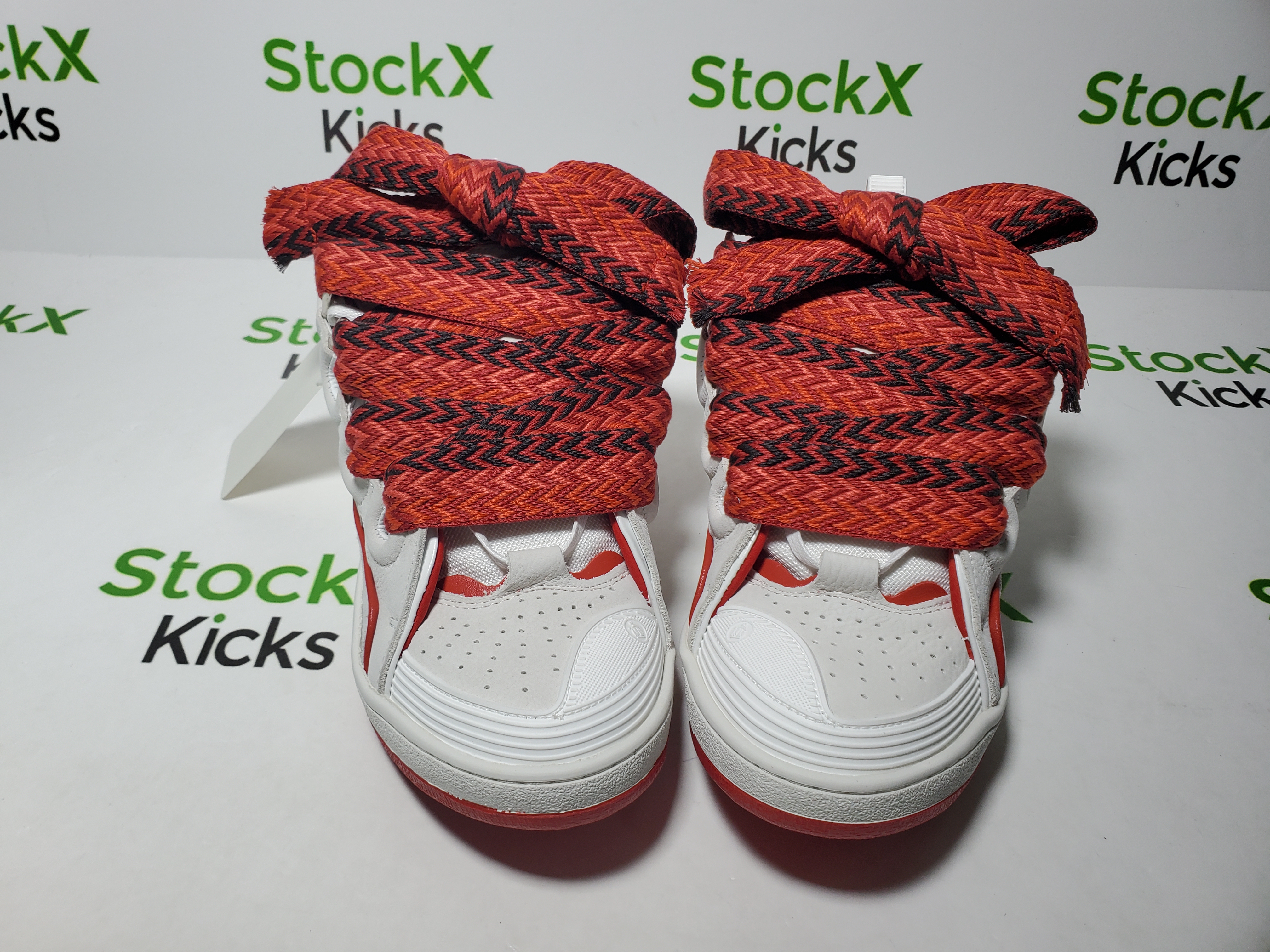 Lanvin Curb Sneaker White Red FM SKRK11 DRAP P230030 review Stockxkicks 04