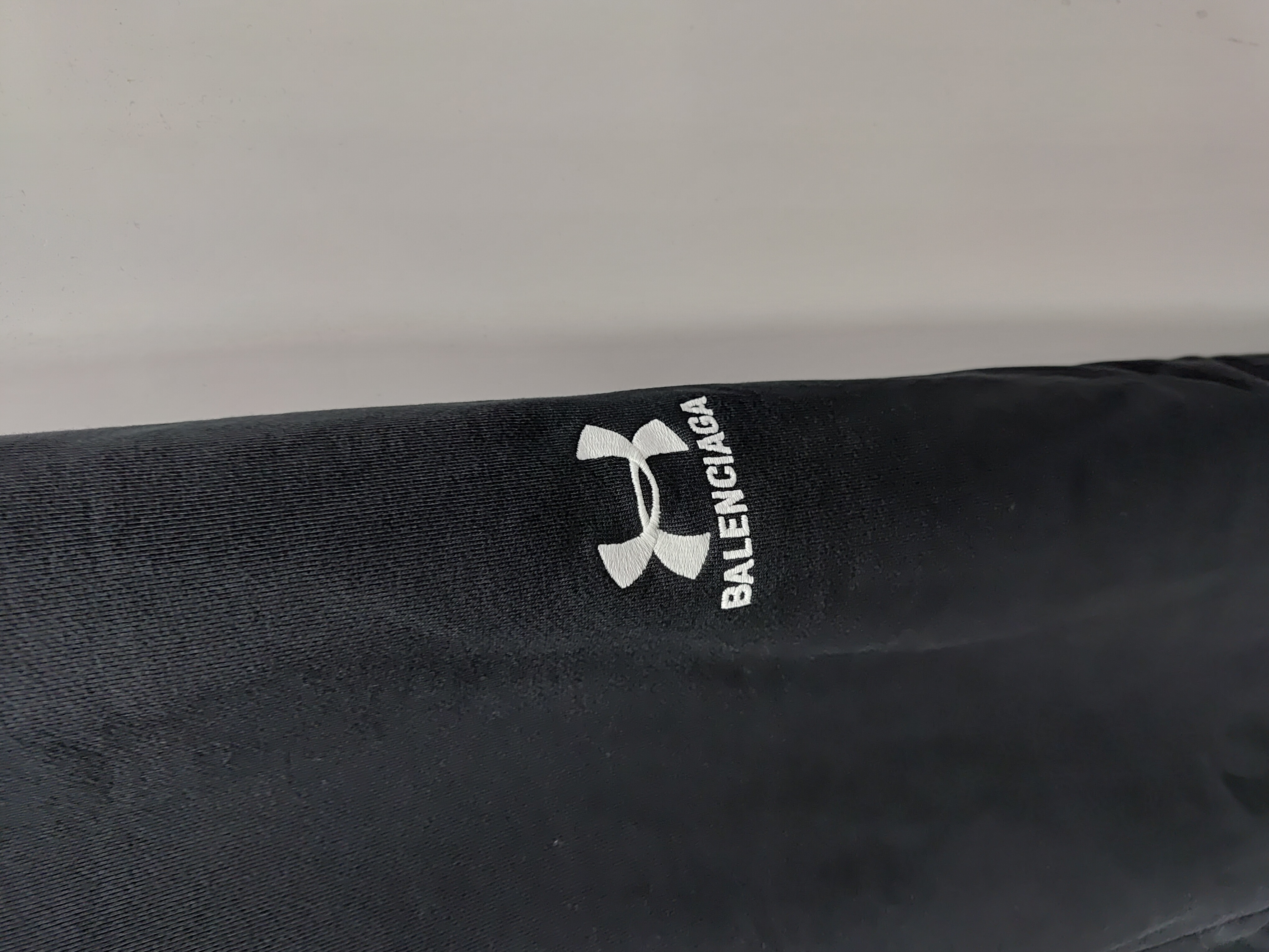 Balenciaga Under Armour Baggy Sweat Pants Black review Stockxkicks 02