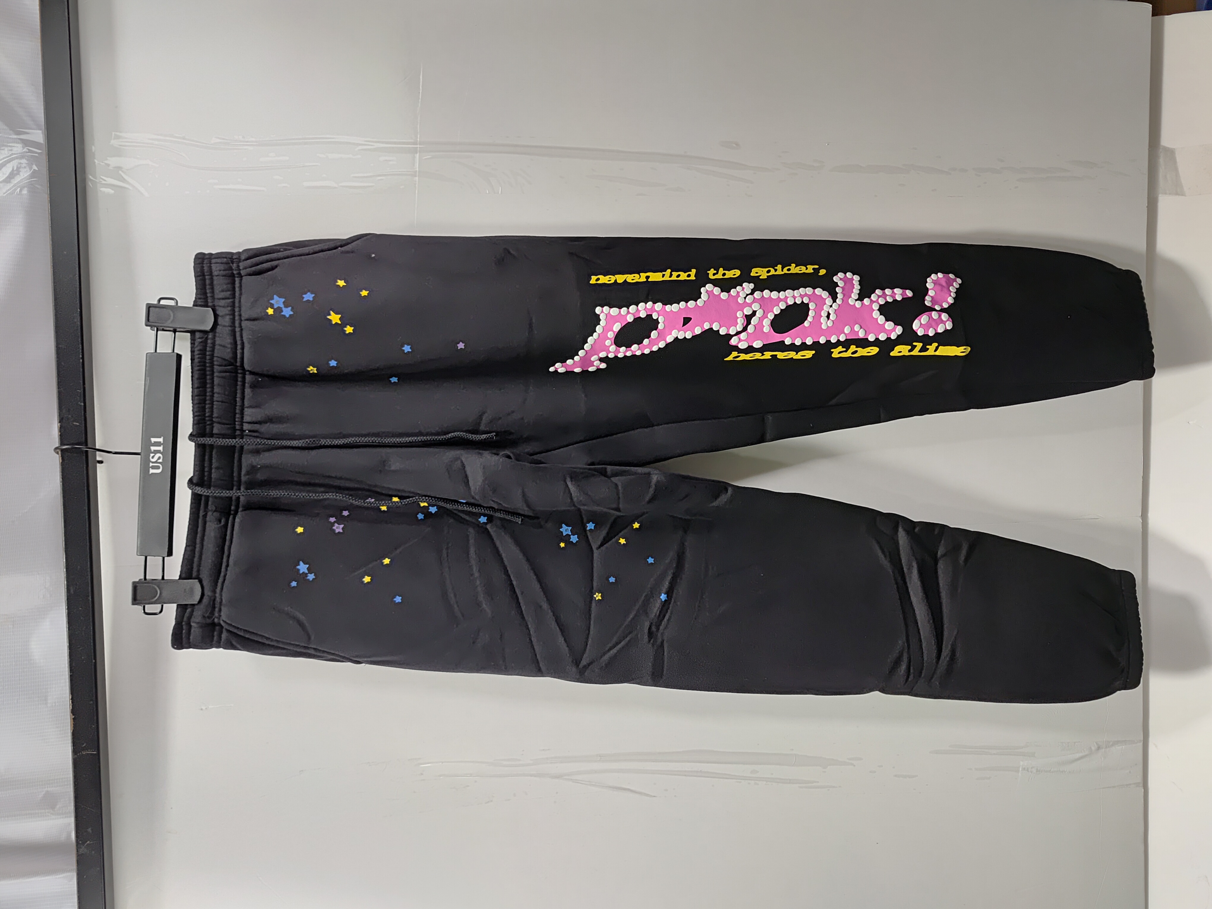 Sp5der black tracksuit suit review Stockxkicks 04