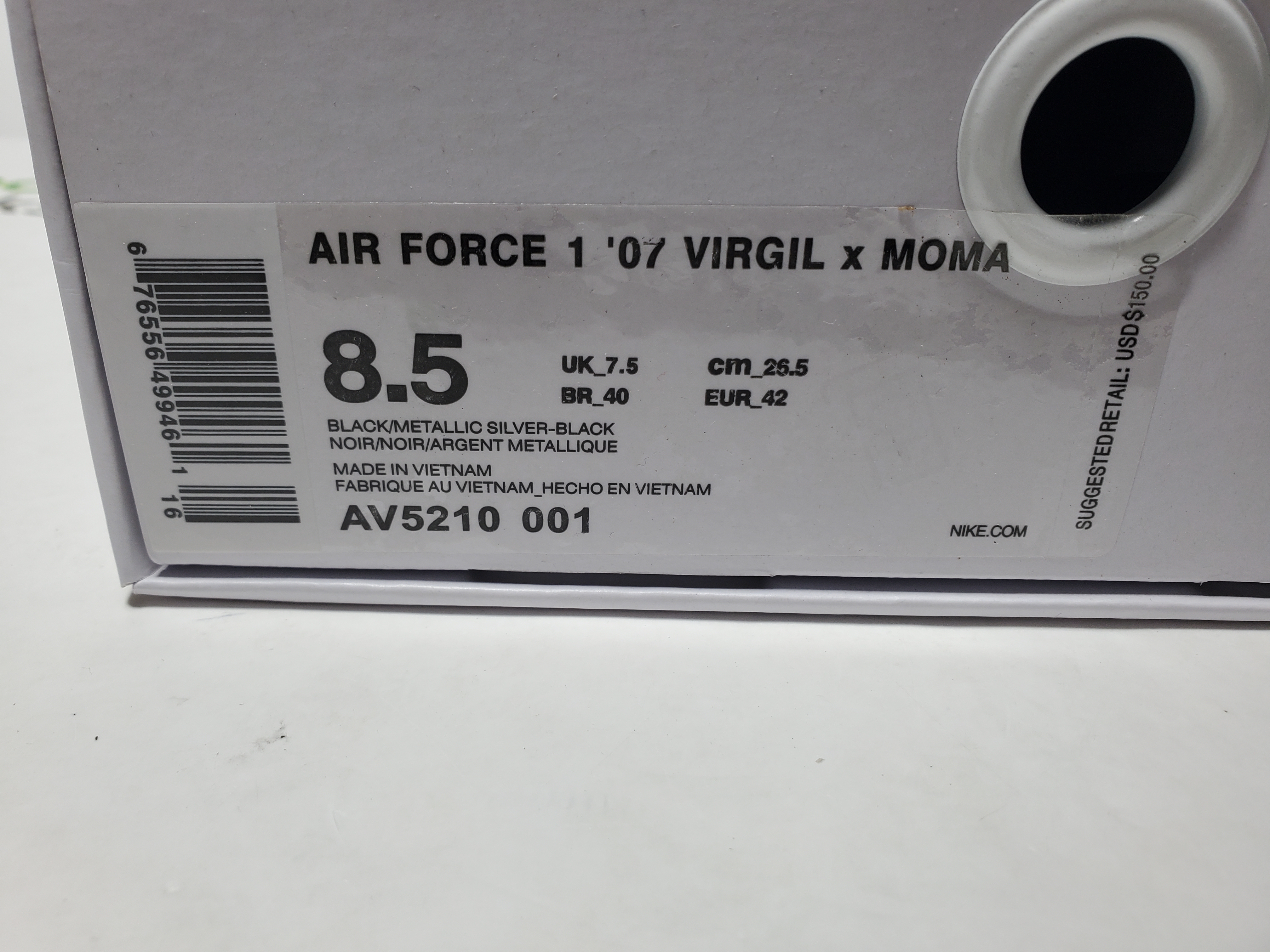 PK God Batch Nike Air Force 1 Low '07Virgil x MoMA (No Socks) AV5210-001 review Stockxkicks 00