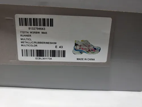 Balenciaga Runner White Multicolor 772774W3RBW9645 review 