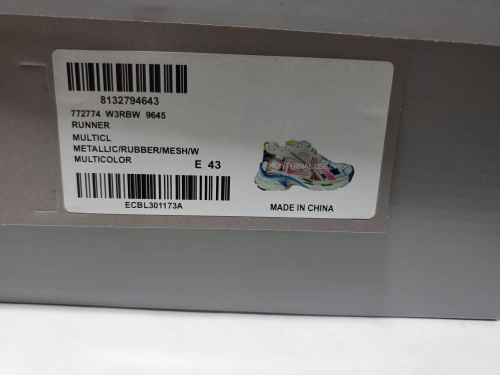 Balenciaga Runner White Multicolor 772774W3RBW9645 review 