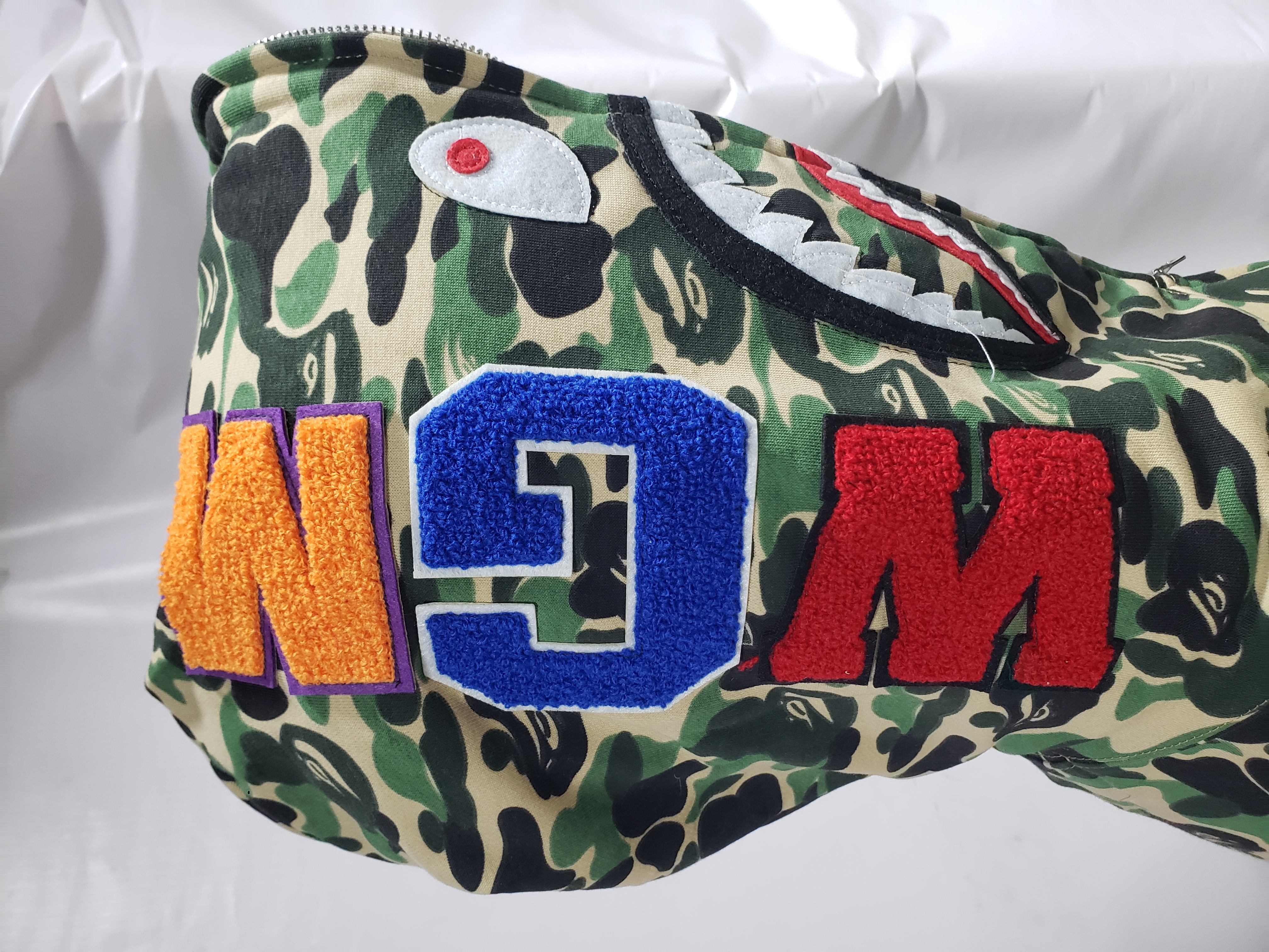 BAPE ABC Camo Shark Zip Hoodie Green review Stockxkicks 03