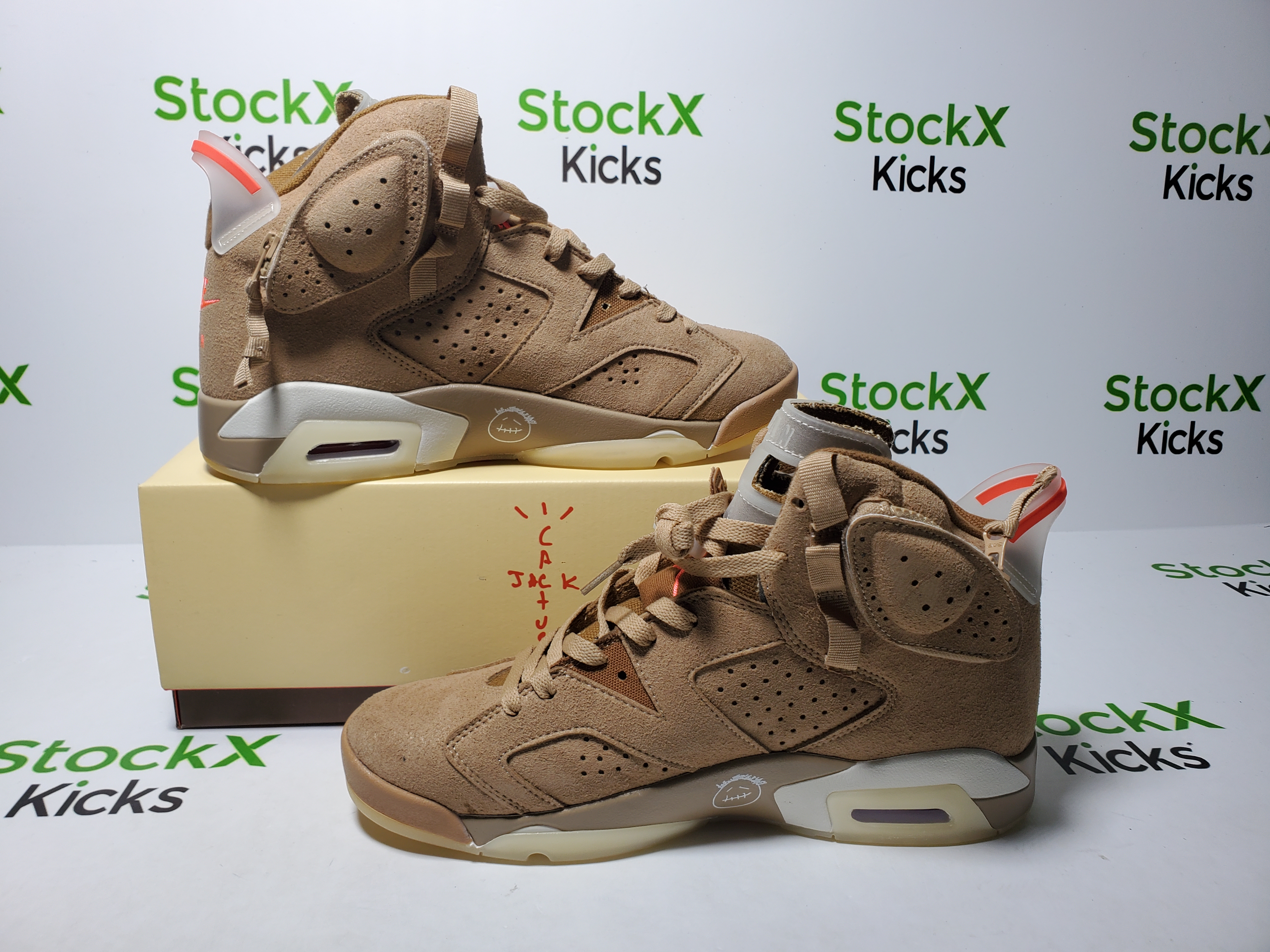 PK God Batch Air Jordan 6 Retro Travis Scott British Khaki DH0690-200  review Stockxkicks 01
