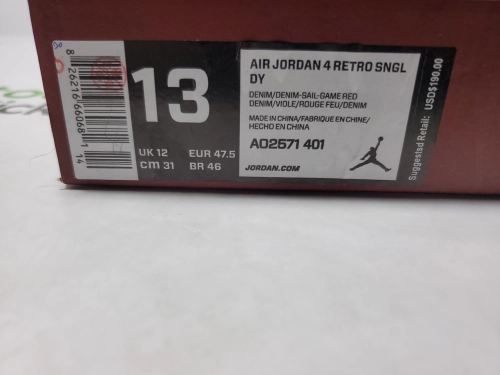 PK God Batch Air Jordan 4 Retro Levi's Denim (Tag with Levi's Logo) AO2571-401 review 
