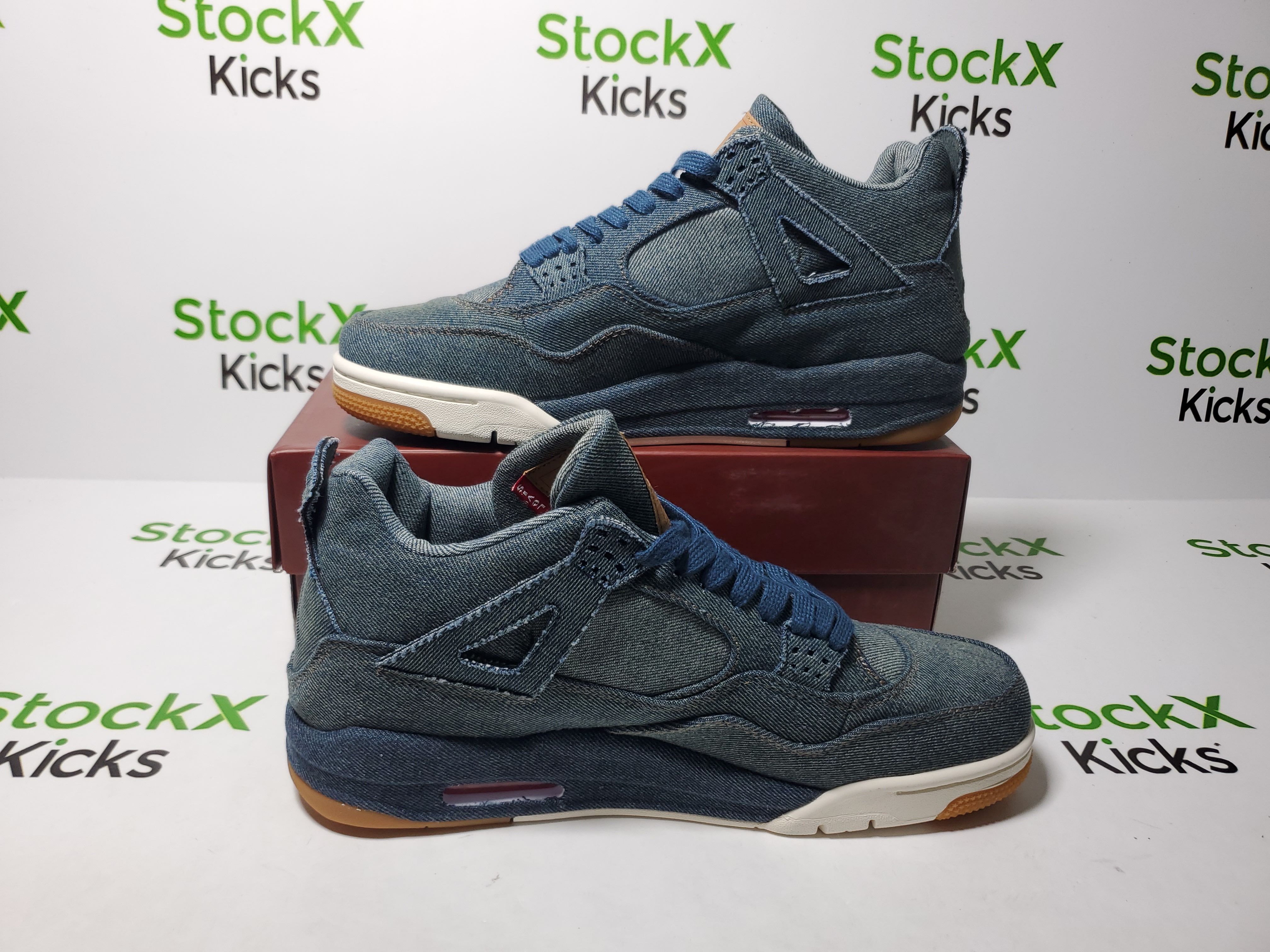 PK God Batch Air Jordan 4 Retro Levi's Denim (Tag with Levi's Logo) AO2571-401 review Stockxkicks 02