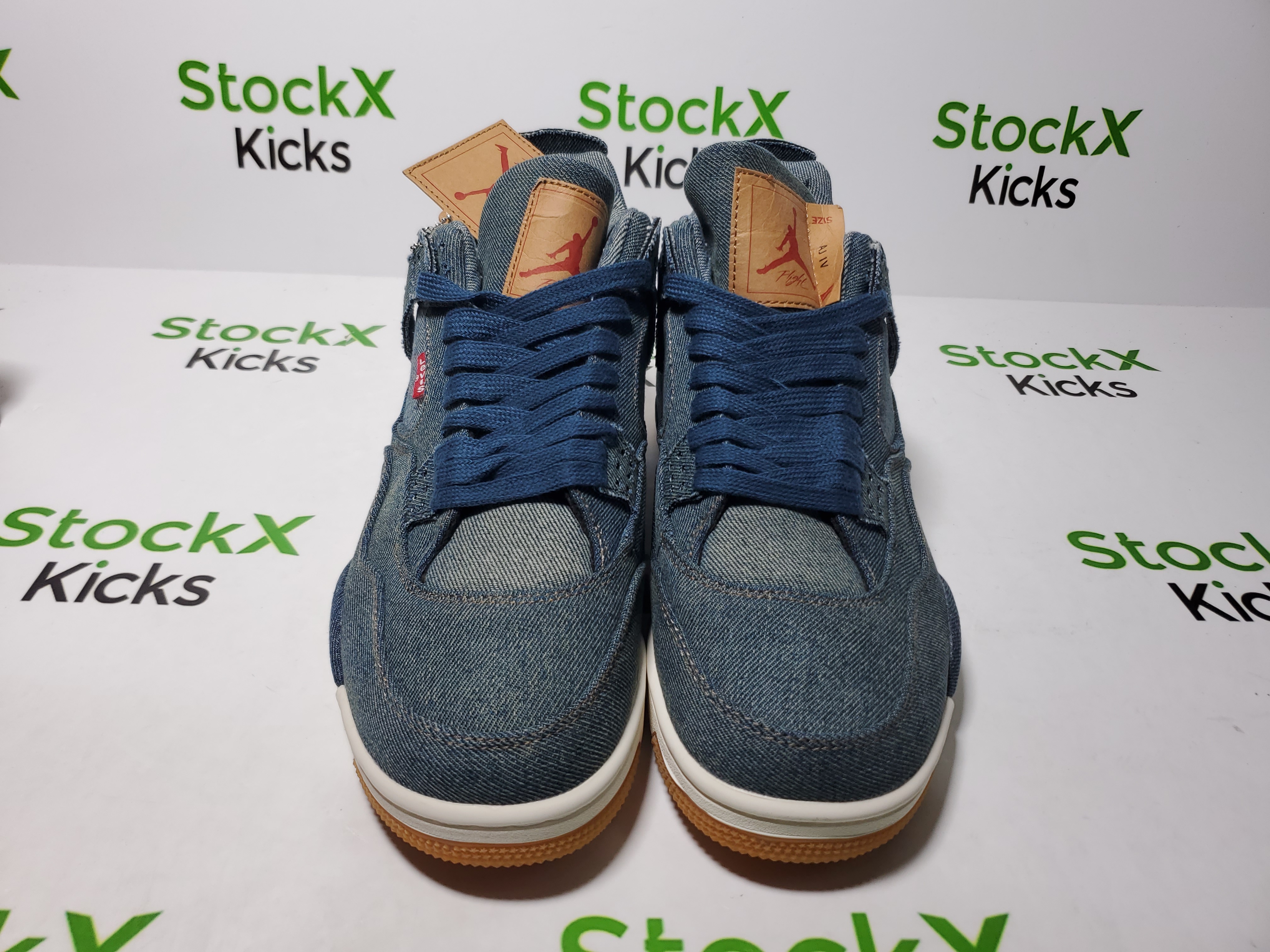 PK God Batch Air Jordan 4 Retro Levi's Denim (Tag with Levi's Logo) AO2571-401 review Stockxkicks 04