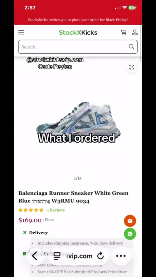 Balenciaga Runner Sneaker White Green Blue 772774 W3RMU 9034 review 