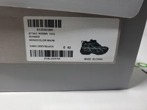 Balenciaga Runner All Black Gray 677402 W3RB2 1515 review 