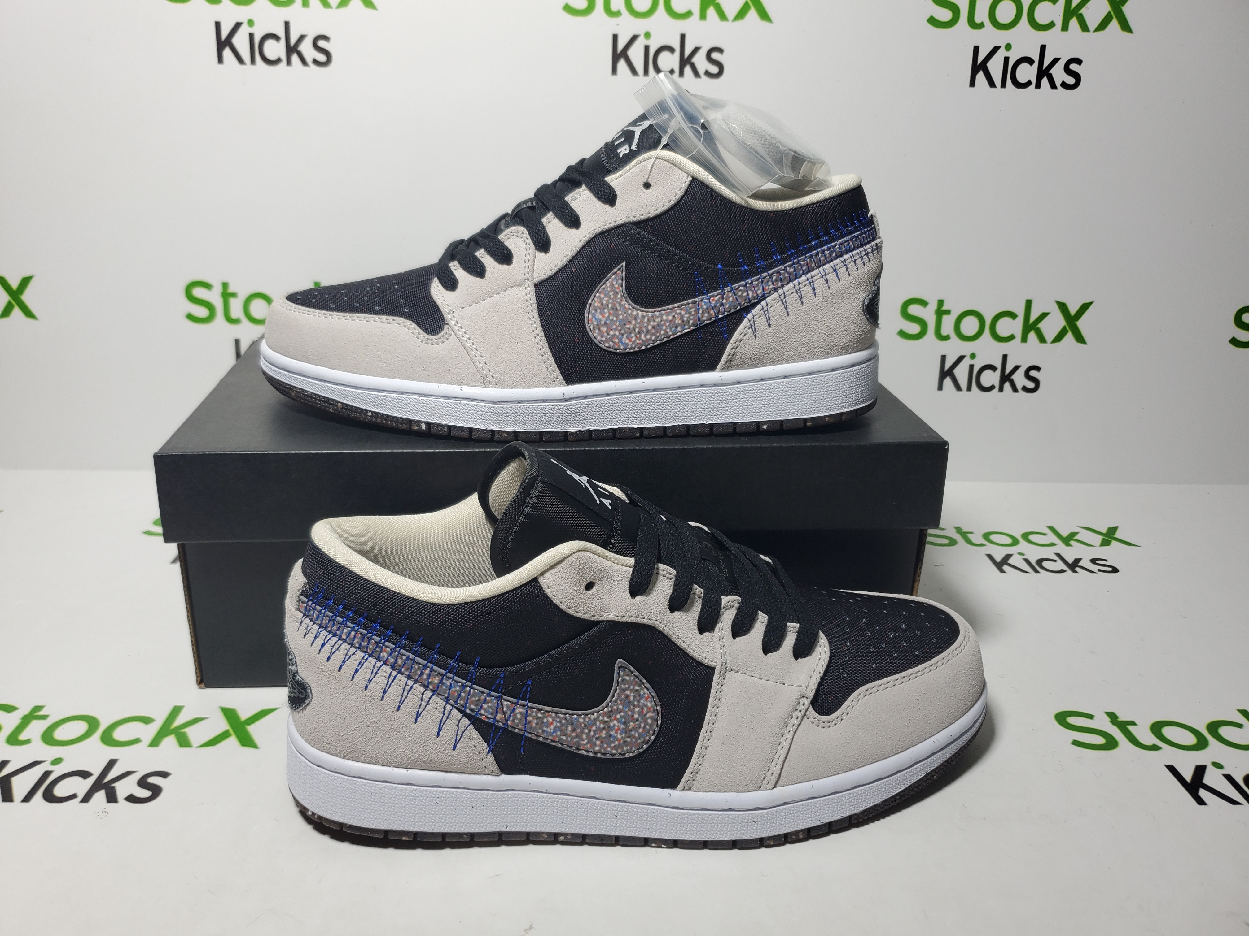 LJR Batch Air Jordan 1 Low SE Crater Black Grey DM4657-001 review Stockxkicks 02