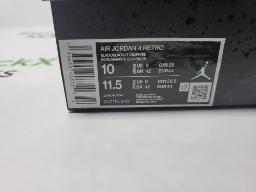 【Top PK God Batch】PK God Batch Air Jordan 4 Retro Black Cat CU1110-010 review 