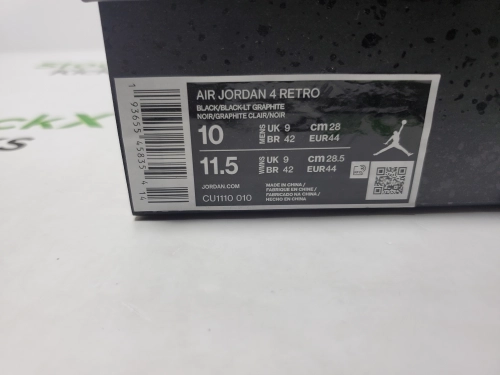 【Top PK God Batch】PK God Batch Air Jordan 4 Retro Black Cat CU1110-010 review 