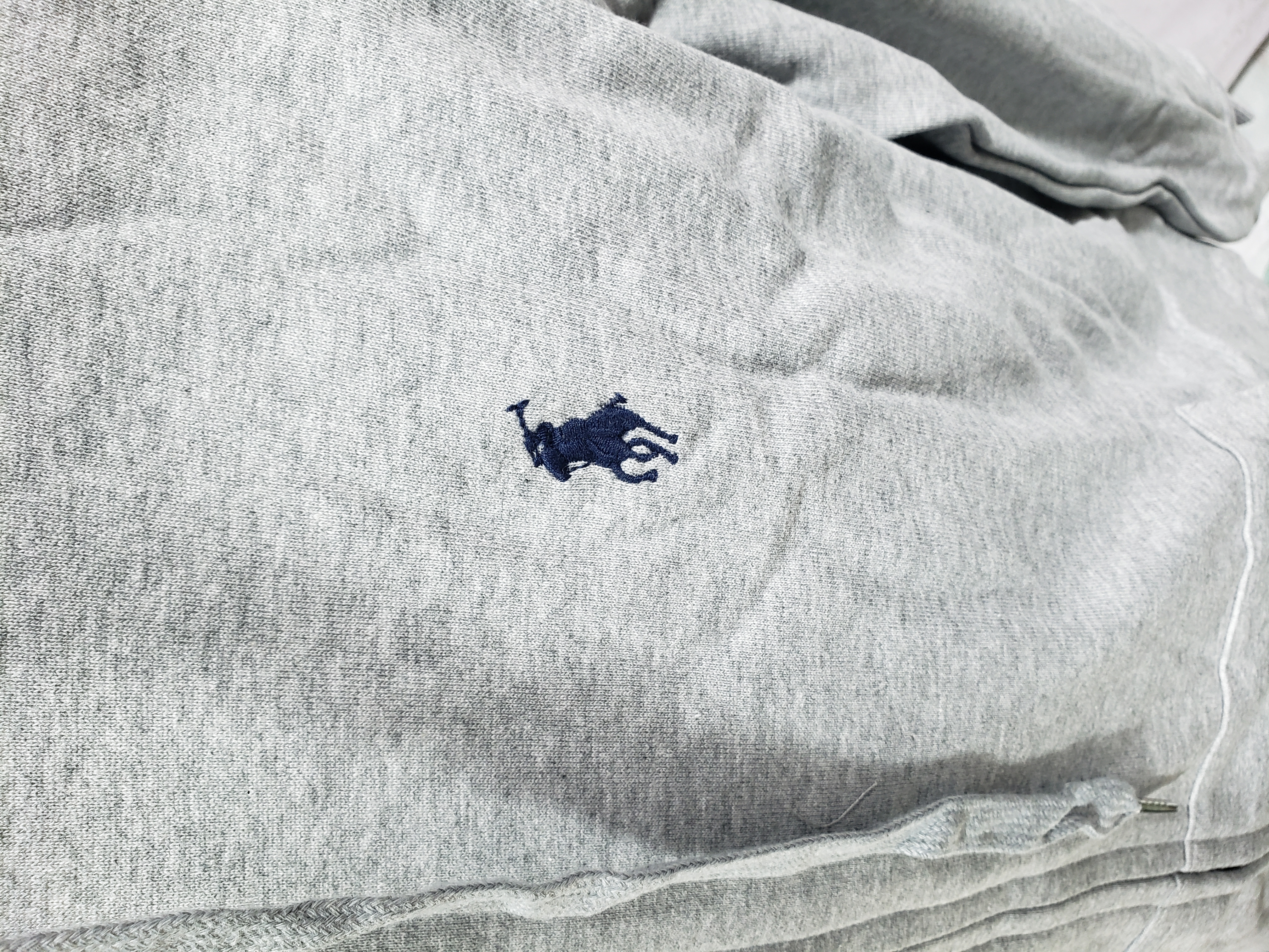 Polo Ralph Lauren Double-Knit Full-Zip Hoodie Grey review Stockxkicks 02