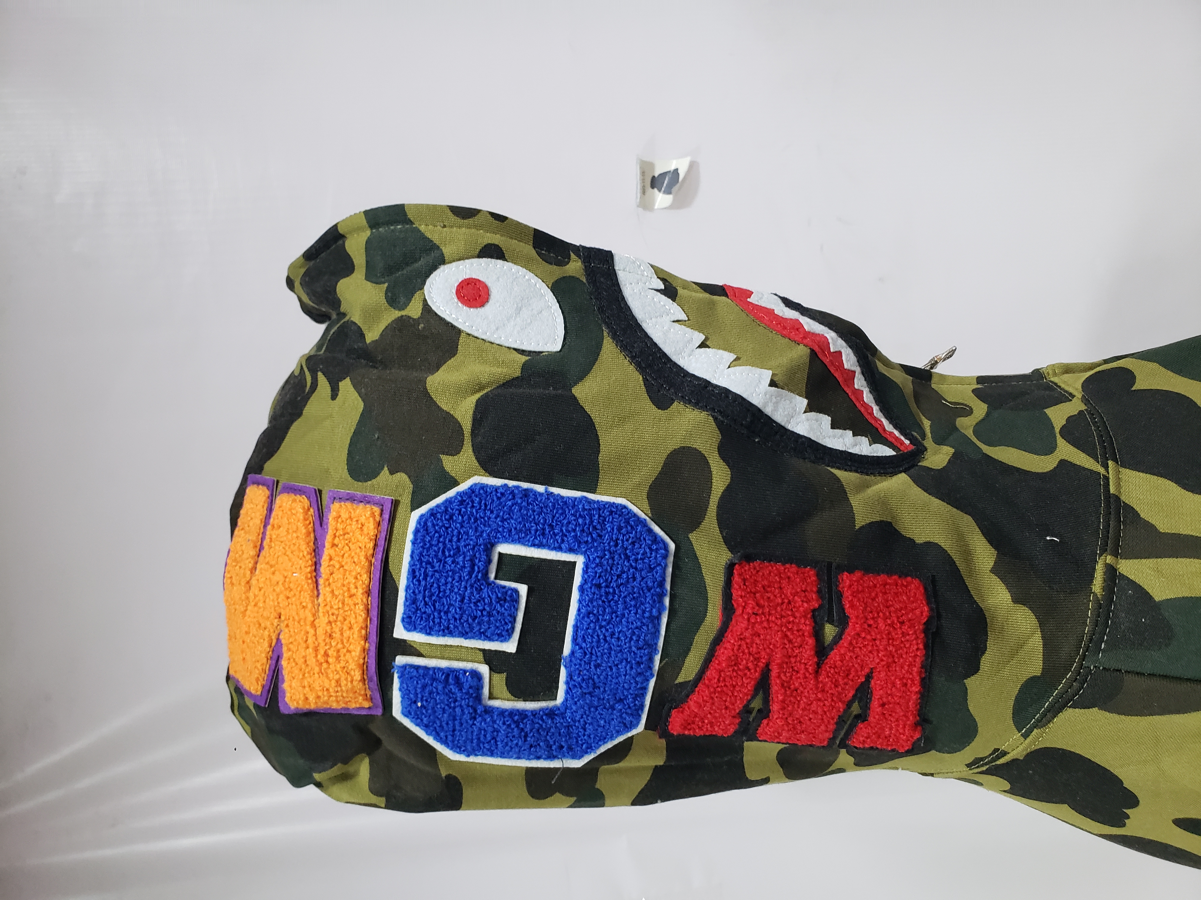 BAPE Cloro Camo Shark Full Zip Hoodie Green FW18 review Stockxkicks 03