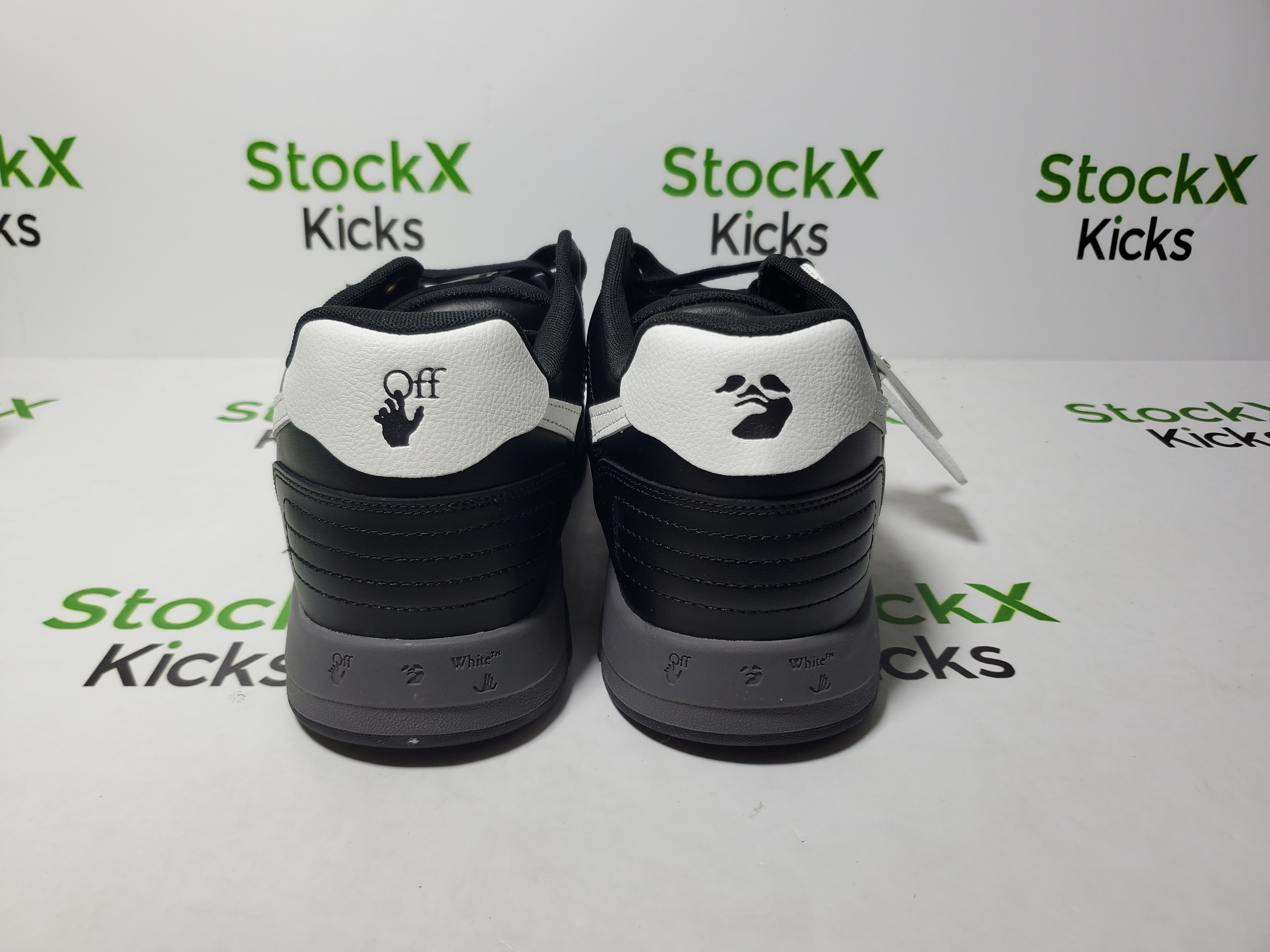 PK God Batch OFF-WHITE Out Of Office OOO Low Black White OMIA189C99LEA0191001 review Stockxkicks 03