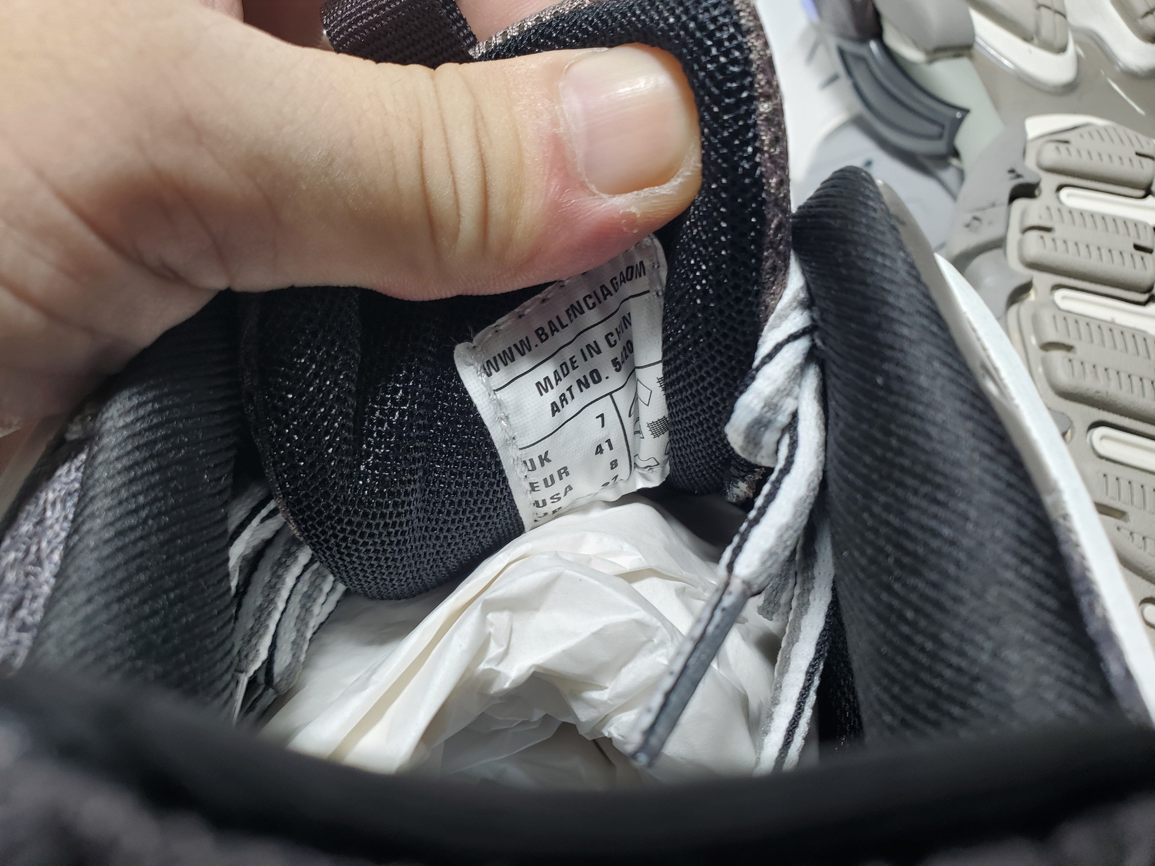 Balenciaga Track Tess S.Grey (LED) 555032 W1GB7 1214 review Stockxkicks 06