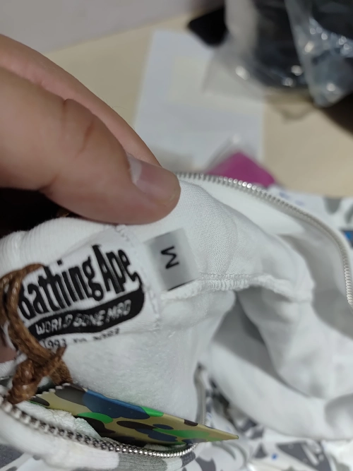 BAPE Space Camo Shark Full Zip Hoodie White review 