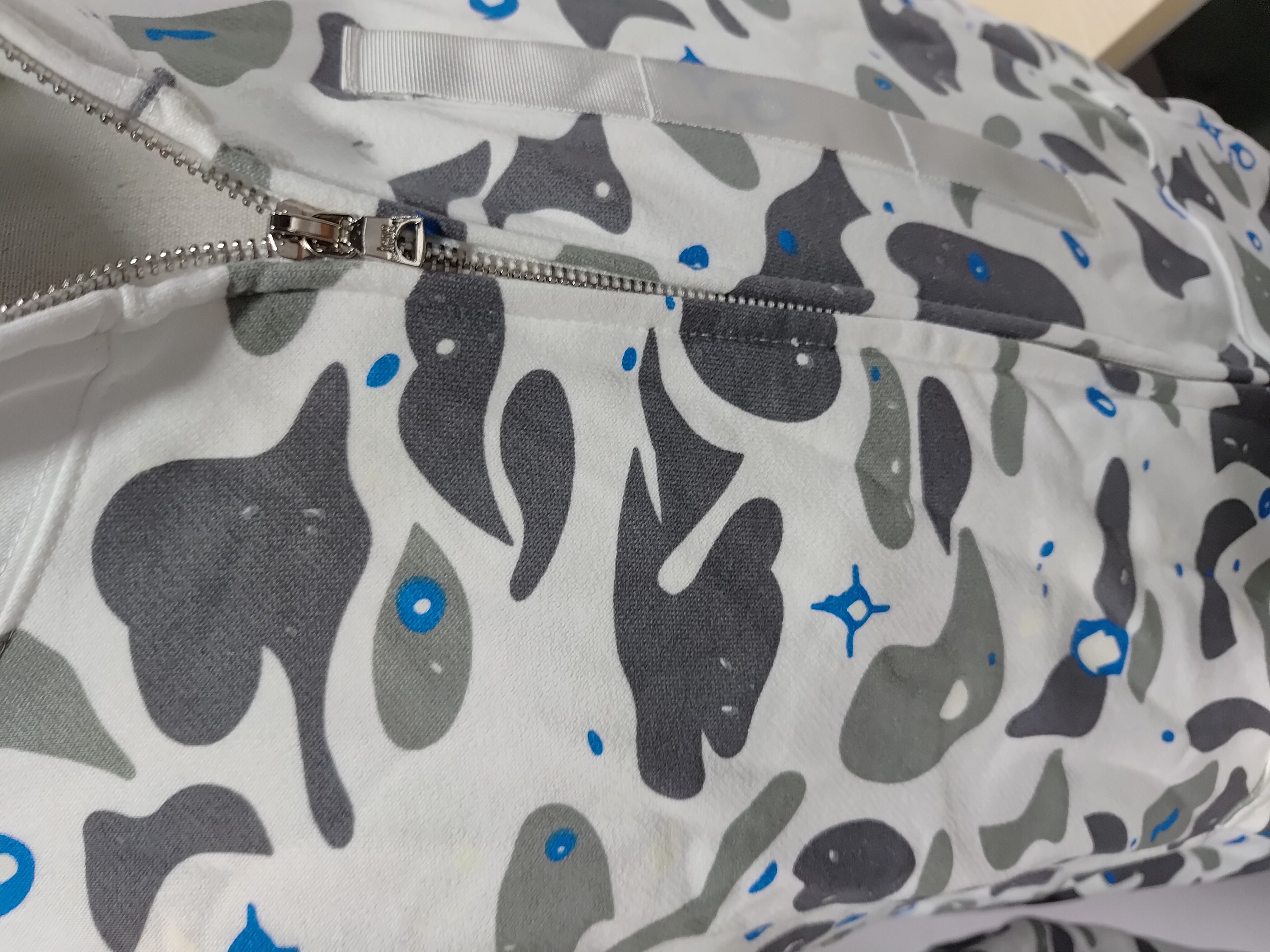 BAPE Space Camo Shark Full Zip Hoodie White review Stockxkicks 02