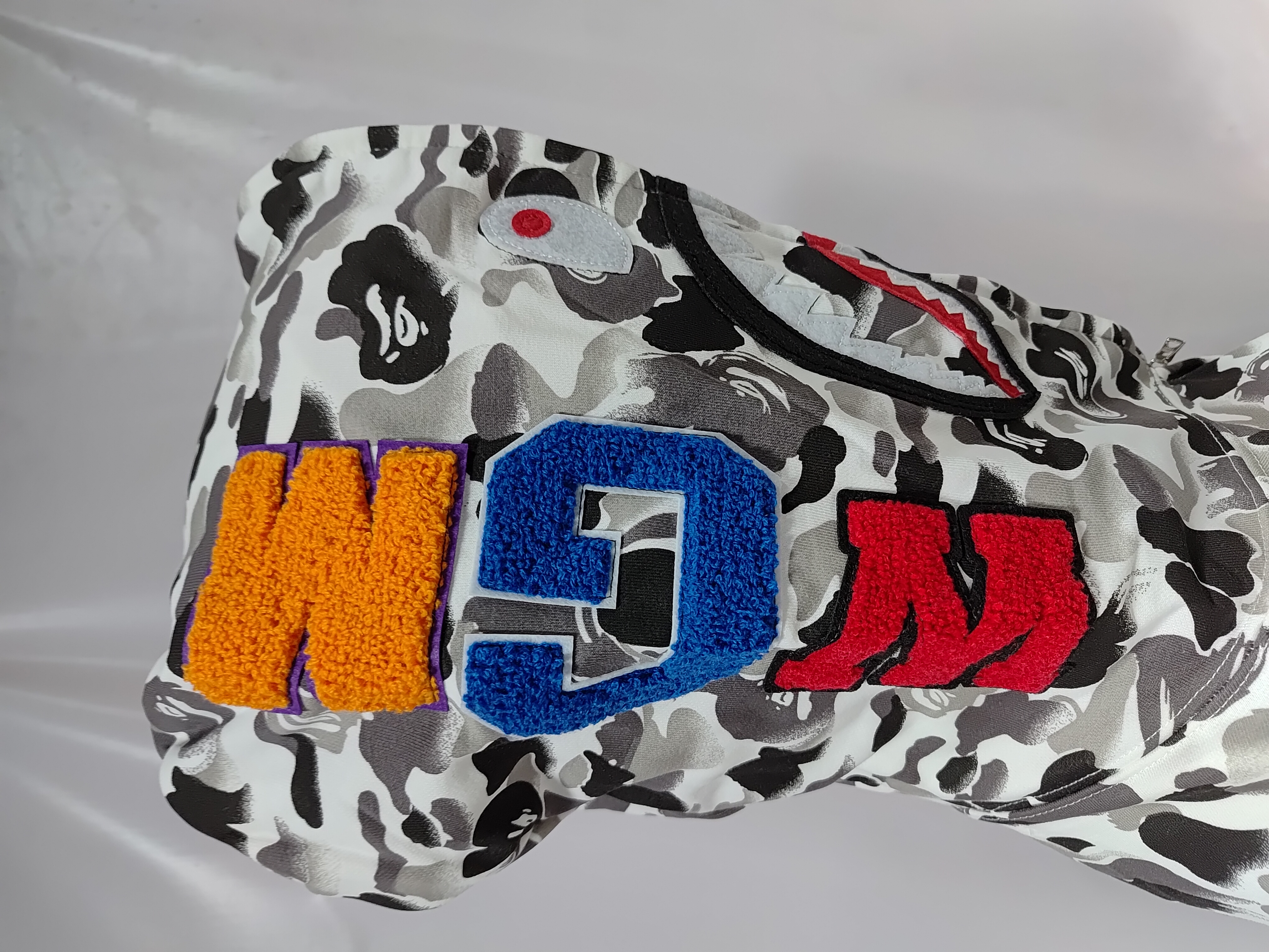 BAPE ABC Camo Double Shark Full Zip Hoodie Grey review Stockxkicks 03