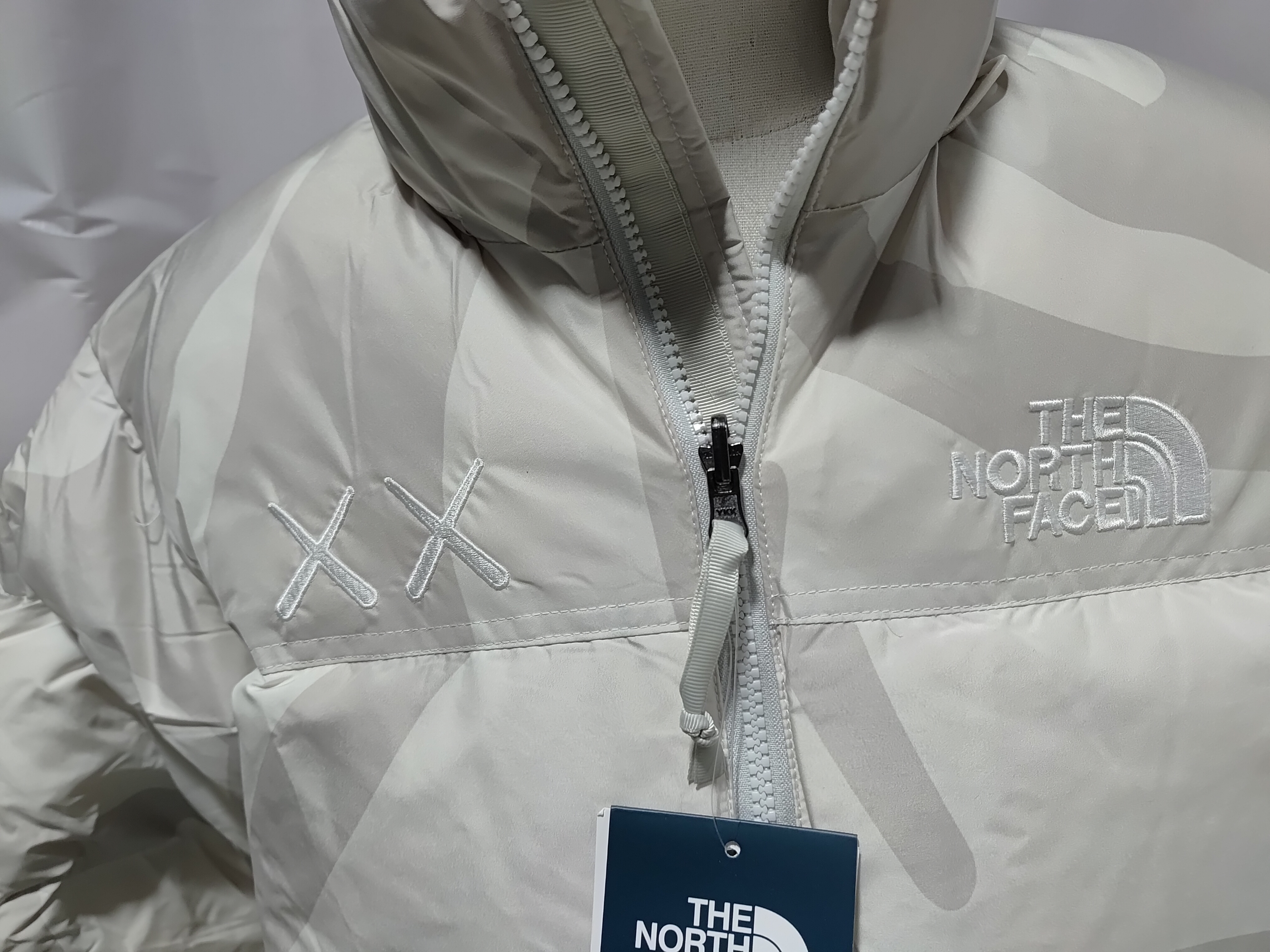 The North Face x Kaws Splicing White And XX white Down Jacket review Stockxkicks 02