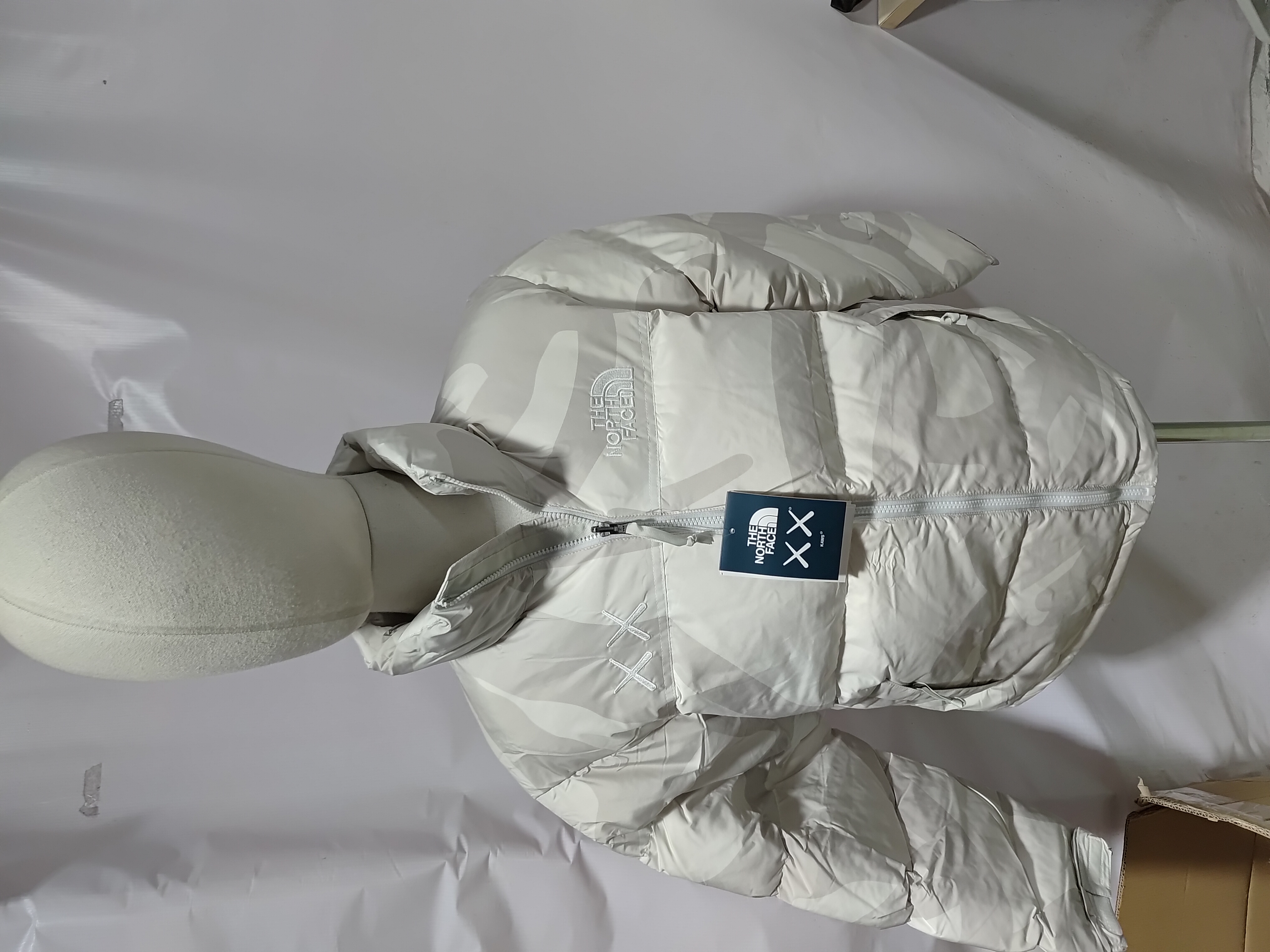 The North Face x Kaws Splicing White And XX white Down Jacket review Stockxkicks 01