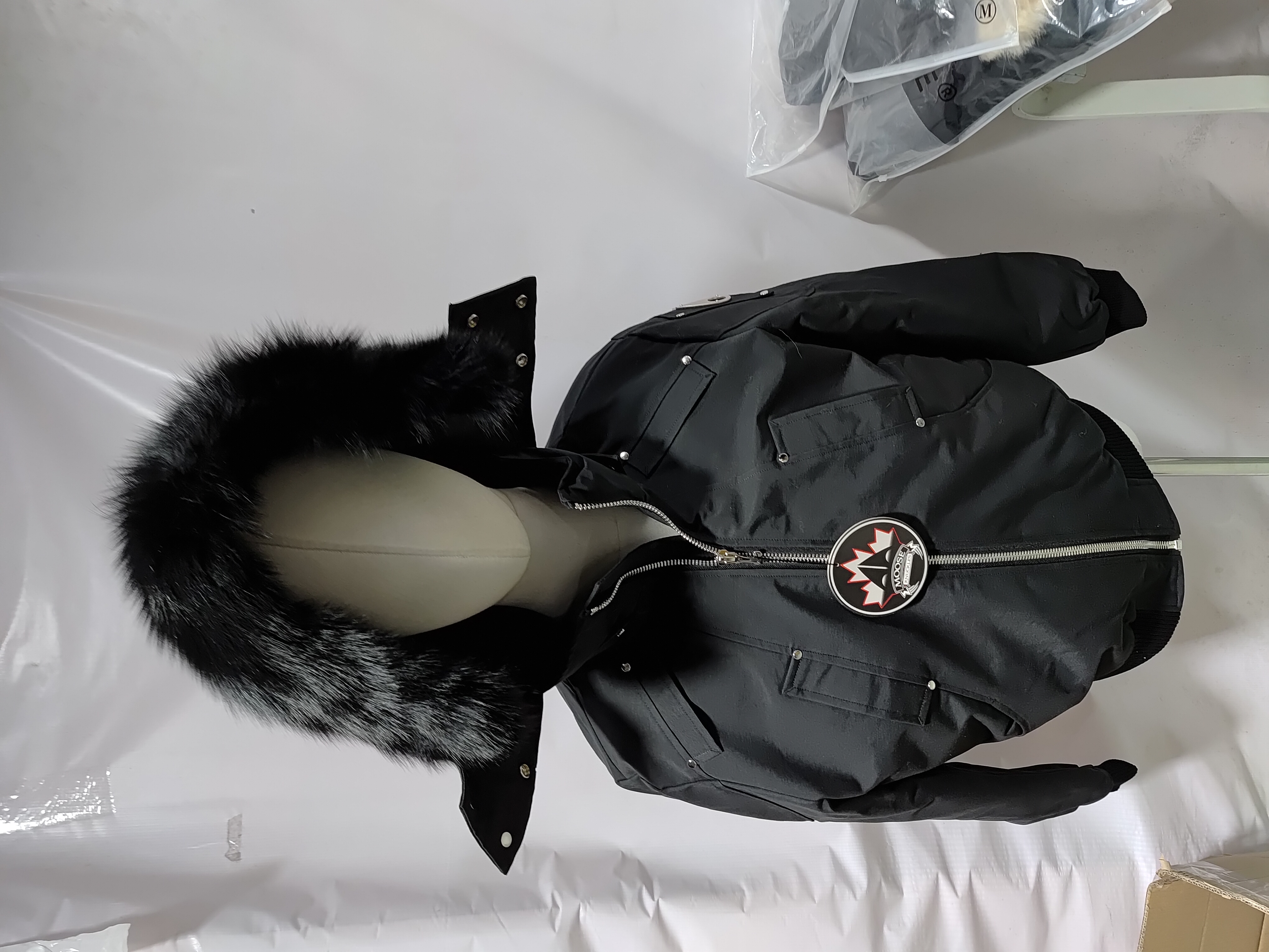 Moose Knuckles Men's Balistic Bomber Zip-Up Fur Jacket Black review Stockxkicks 01