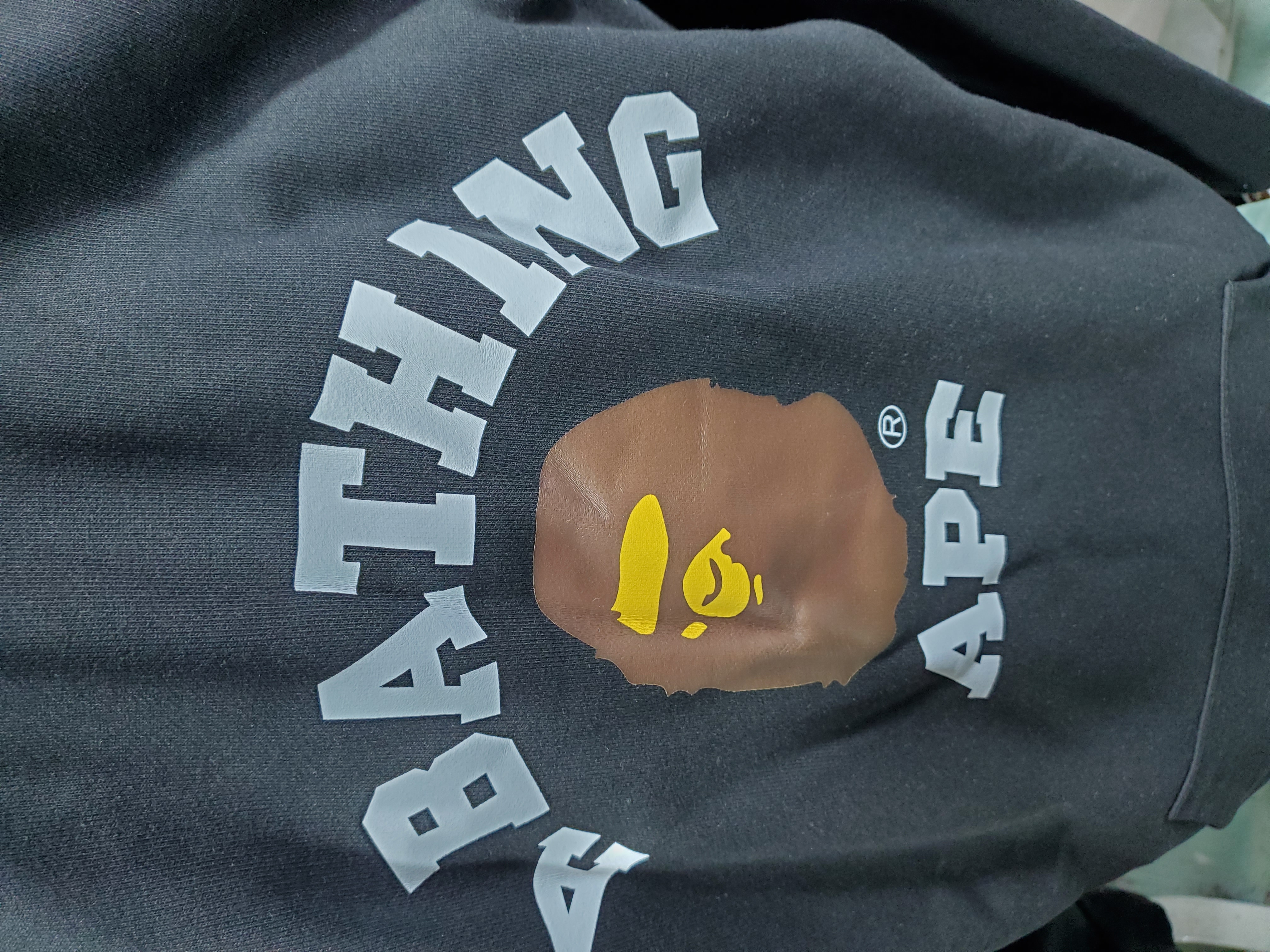 BAPE College Puffy Relaxed Fit Pullover Hoodie review Stockxkicks 02