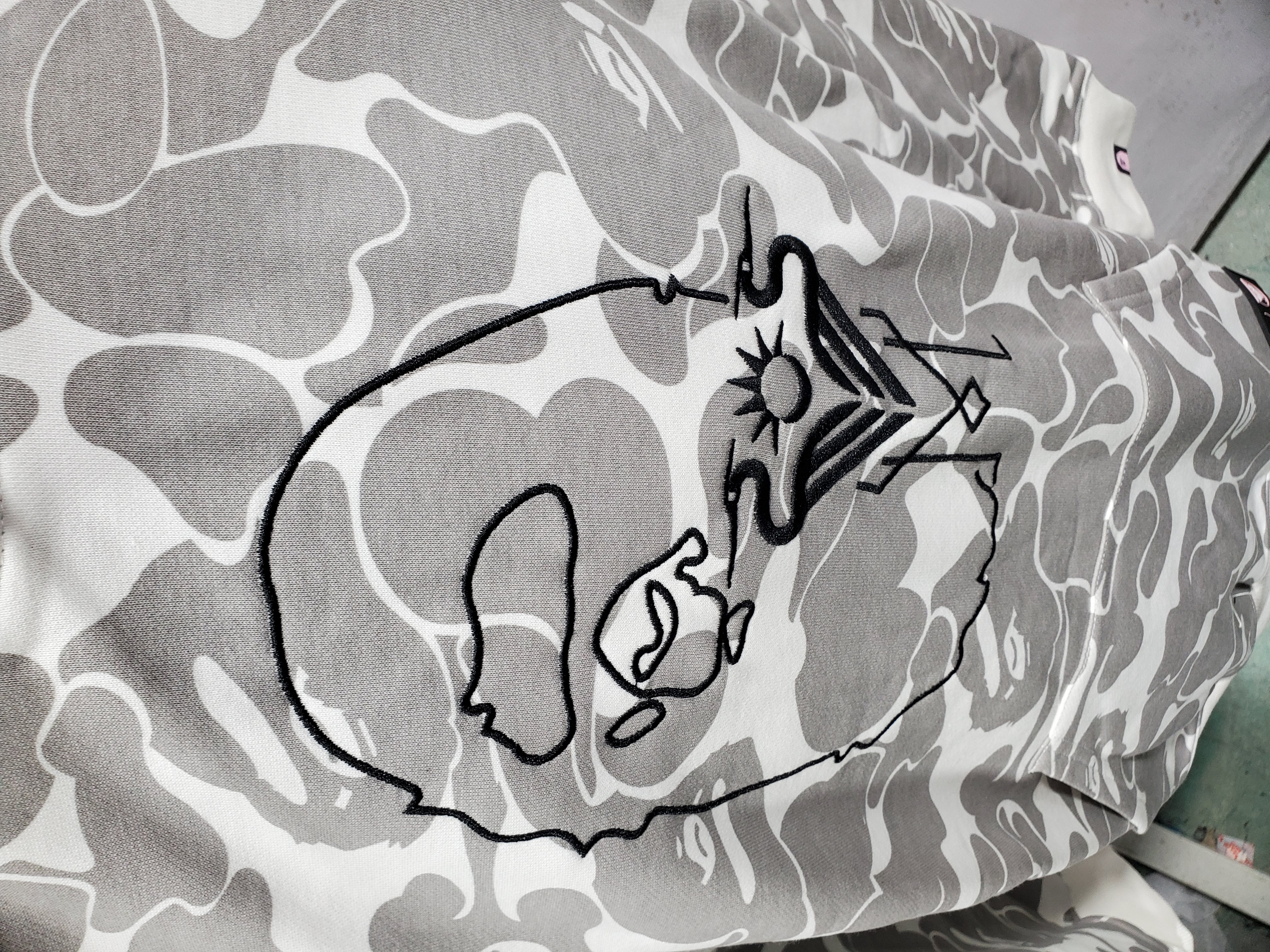 BAPE x Inter Miami CF Camo Pullover Hoodie Pink & Black & White review Stockxkicks 02