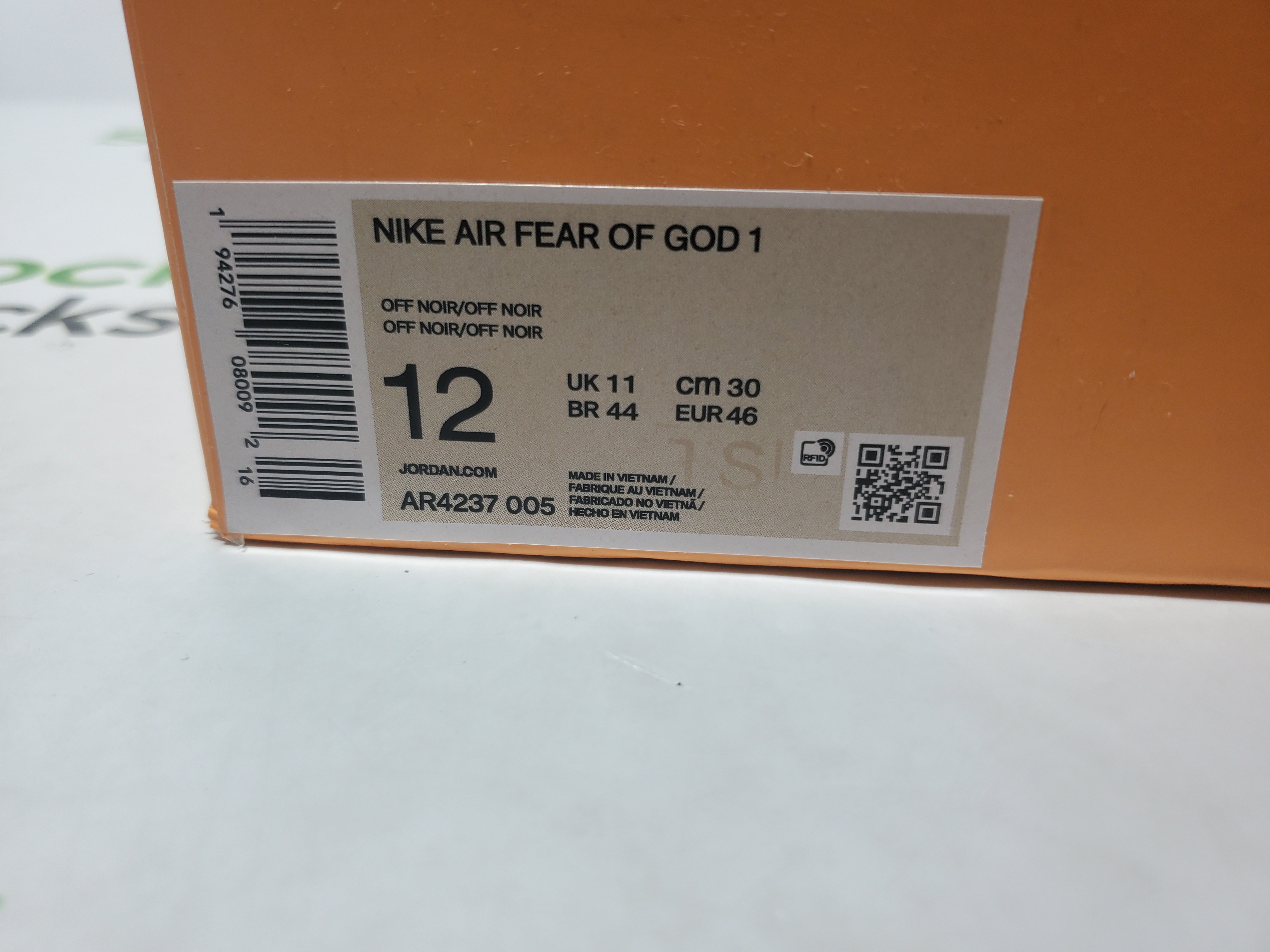 H12 Batch Nike Air Fear of  God 1 Triple Black AR4237-005 review Stockxkicks 00