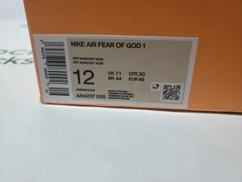 H12 Batch Nike Air Fear of  God 1 Triple Black AR4237-005 review 