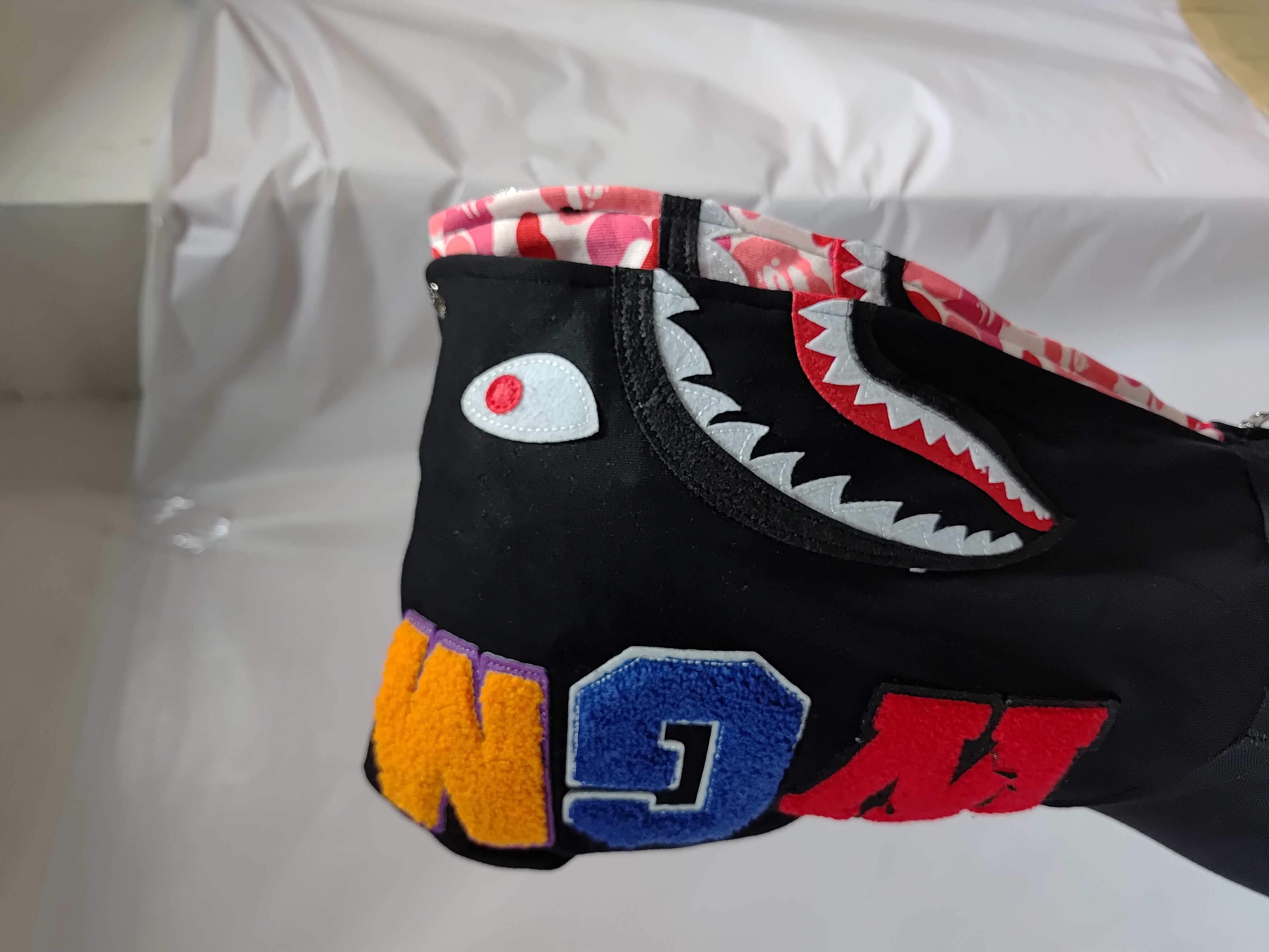 BAPE ABC Camo Shark Zip Hoodie Black review Stockxkicks 02