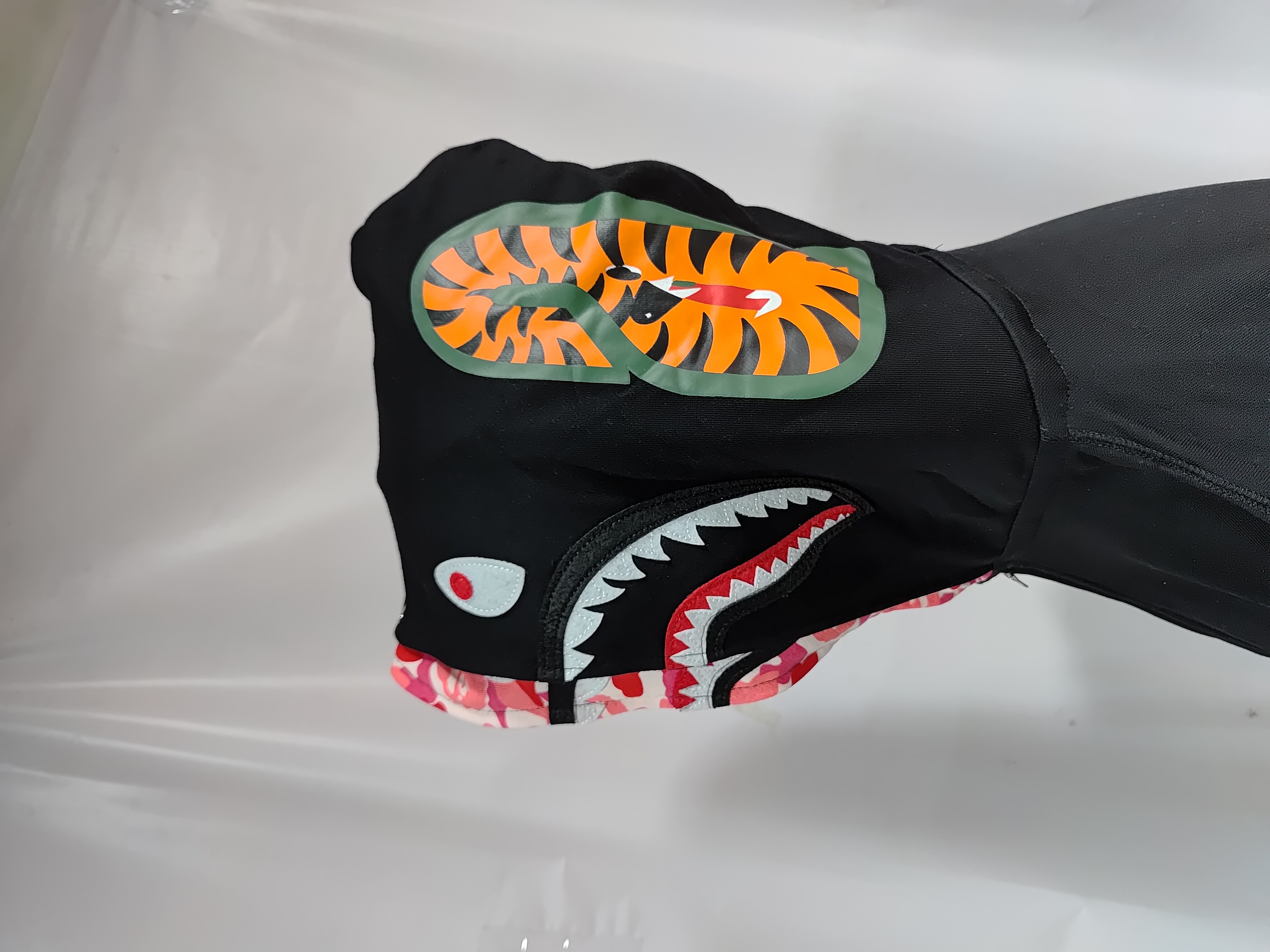 BAPE ABC Camo Shark Zip Hoodie Black review Stockxkicks 03
