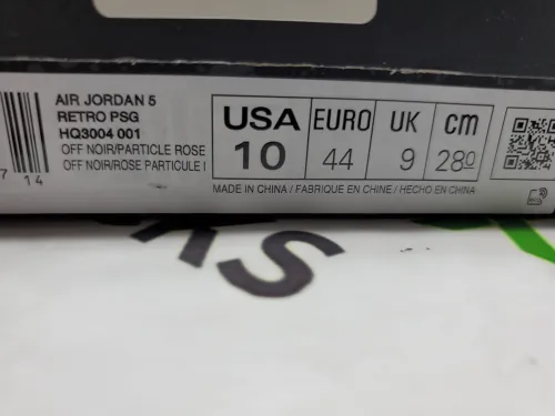 PK God Batch Air Jordan 5 Retro PSG Paris Saint-Germain Off Noir HQ3004-001 review 