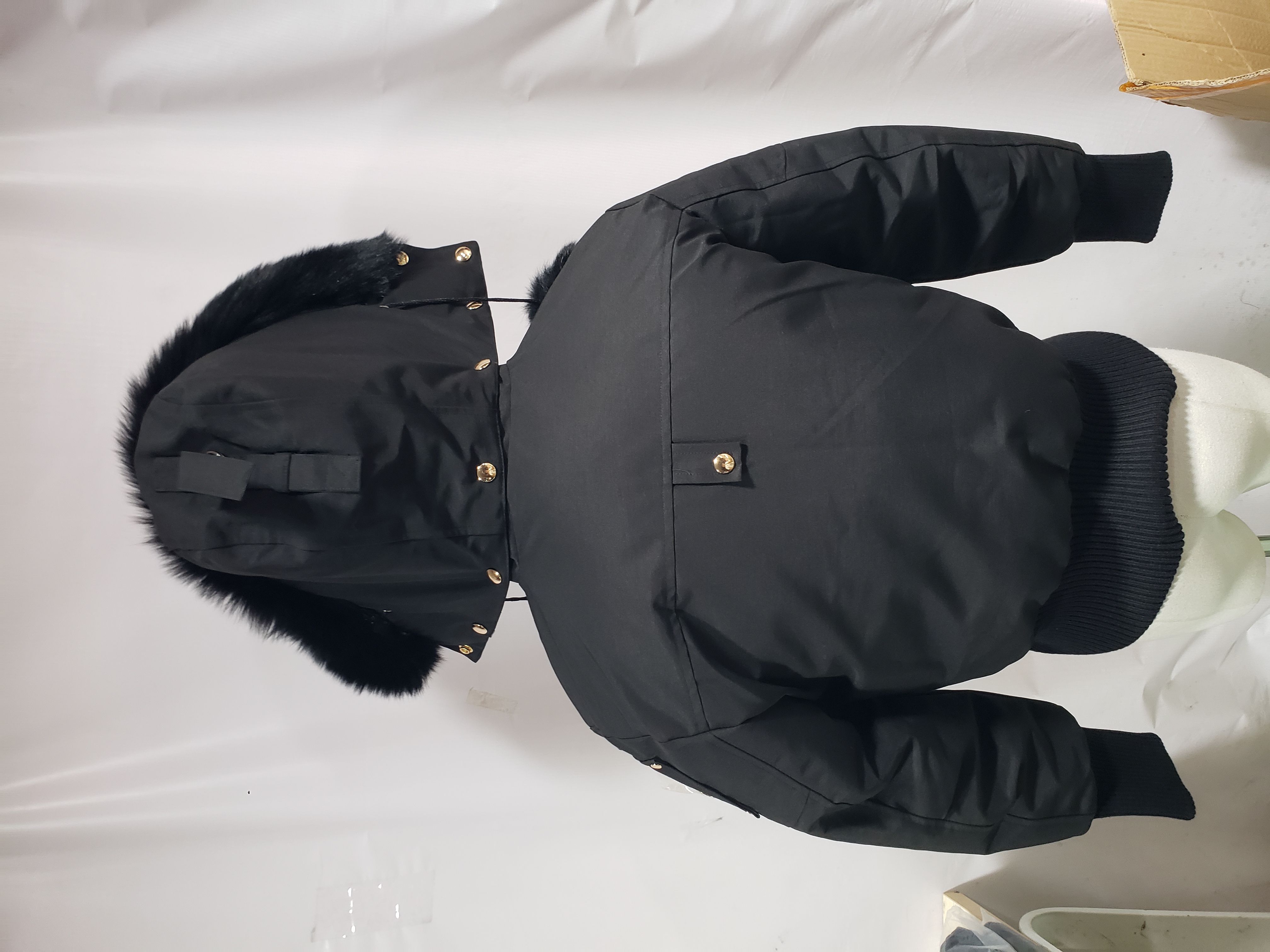 Moose Knuckles Short Bomber Jacket With A Pom-Pom #03-Black review Stockicks 04