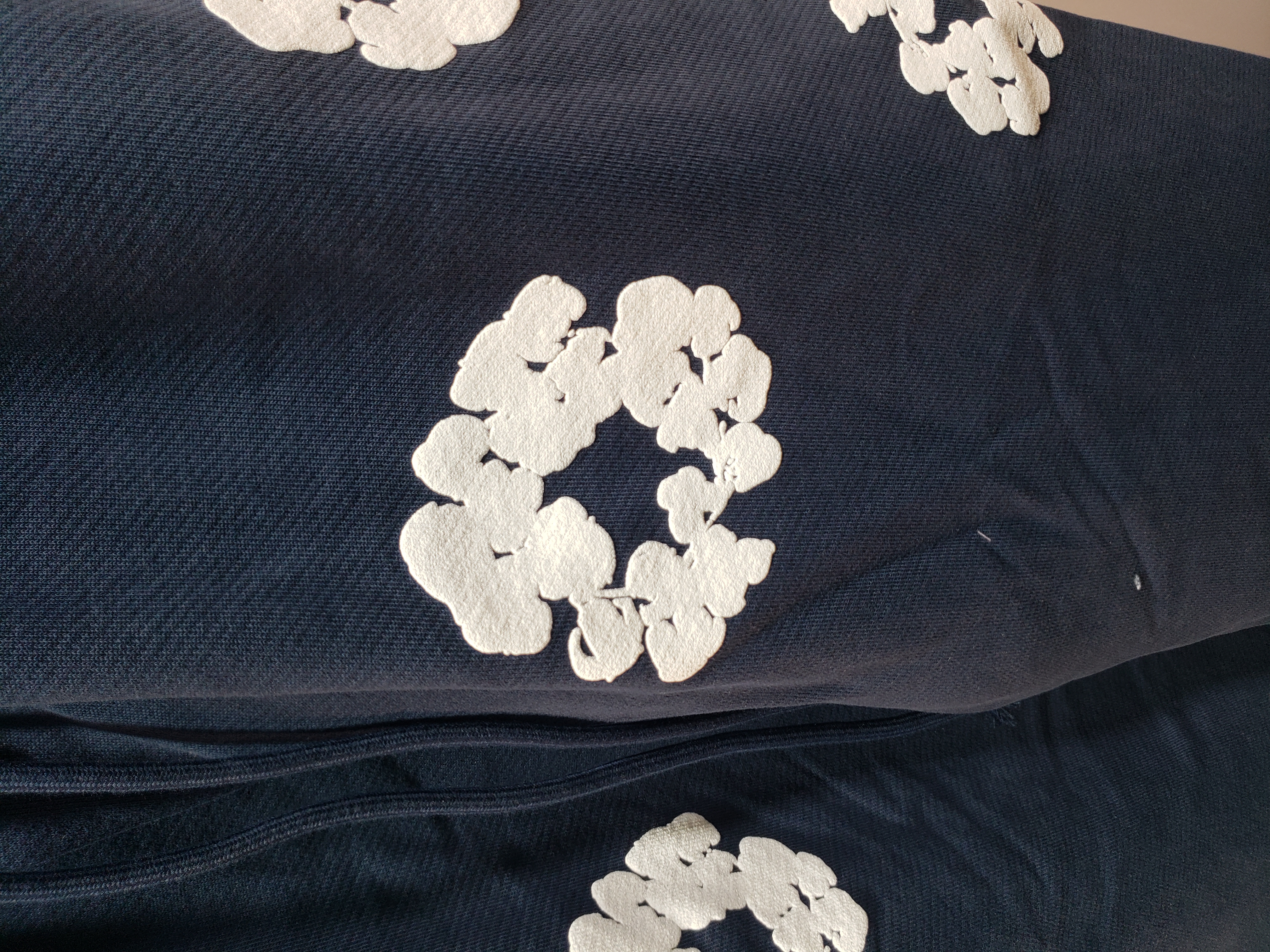 Denim Tears The Cotton Wreath Sweatpants Navy review Stockicks 02