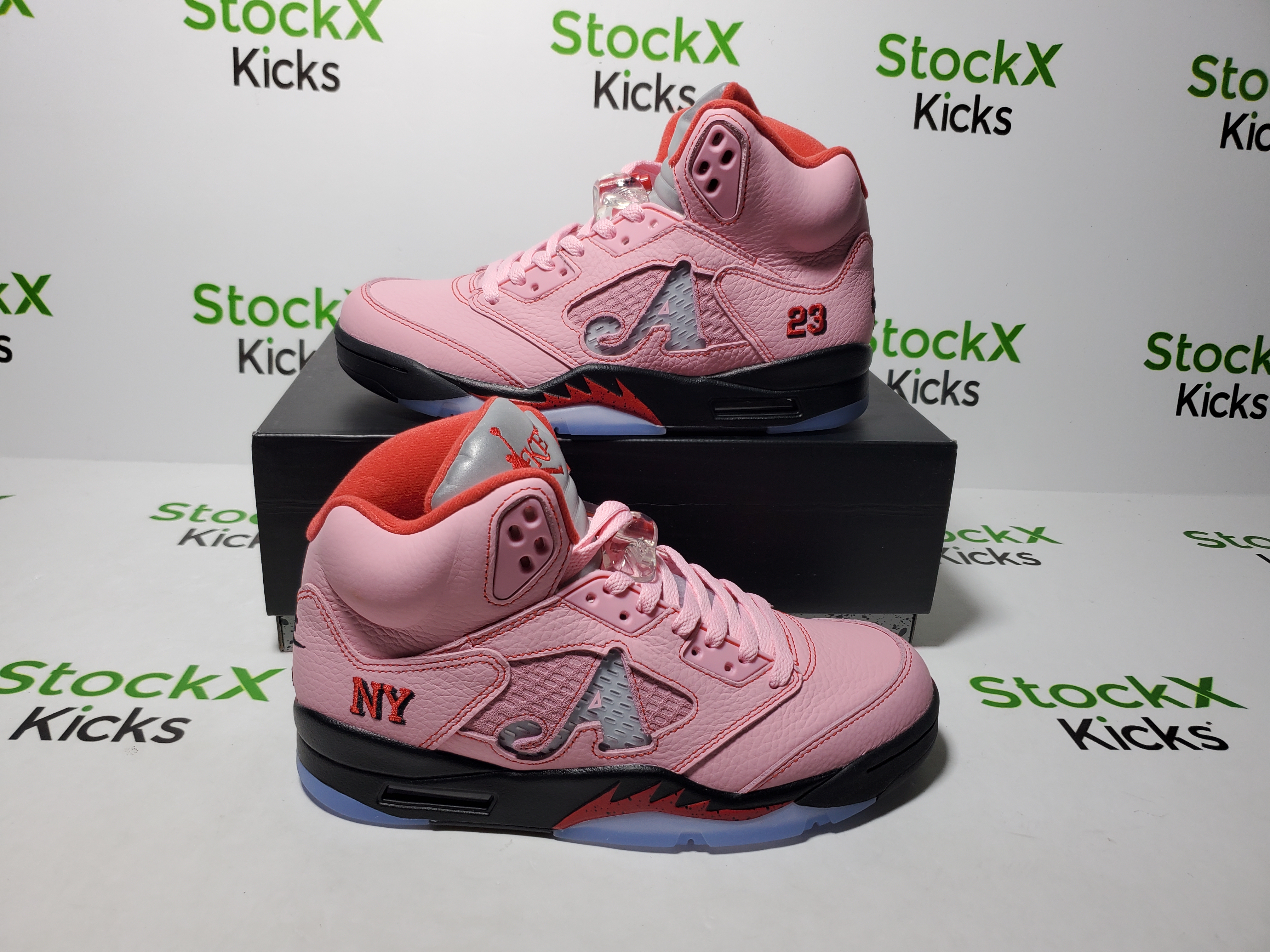 PK God Batch Air Jordan 5 Retro x Awake NY 'Arctic Pink' DV4982-600 review Stockicks 01