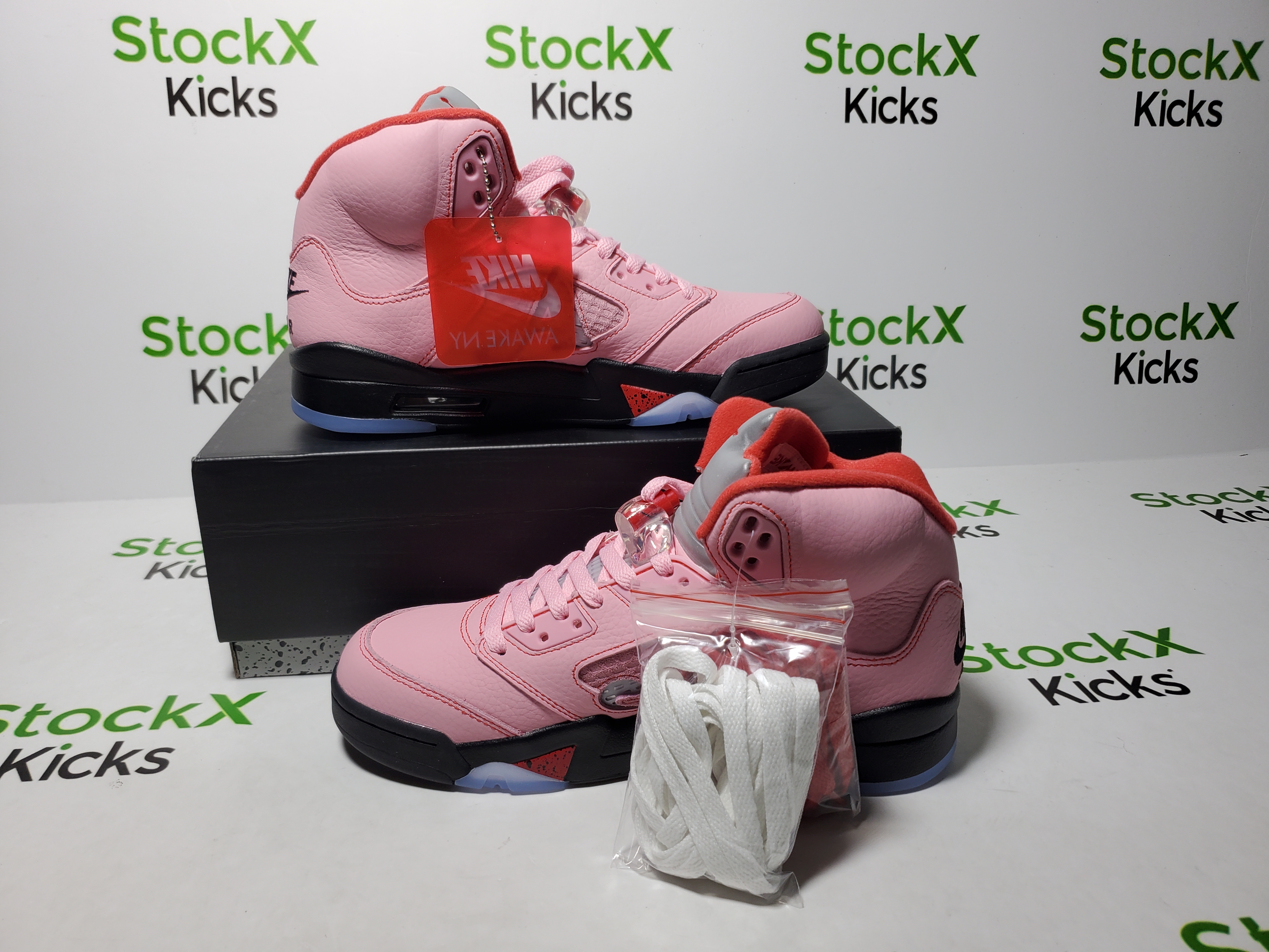 PK God Batch Air Jordan 5 Retro x Awake NY 'Arctic Pink' DV4982-600 review Stockicks 02
