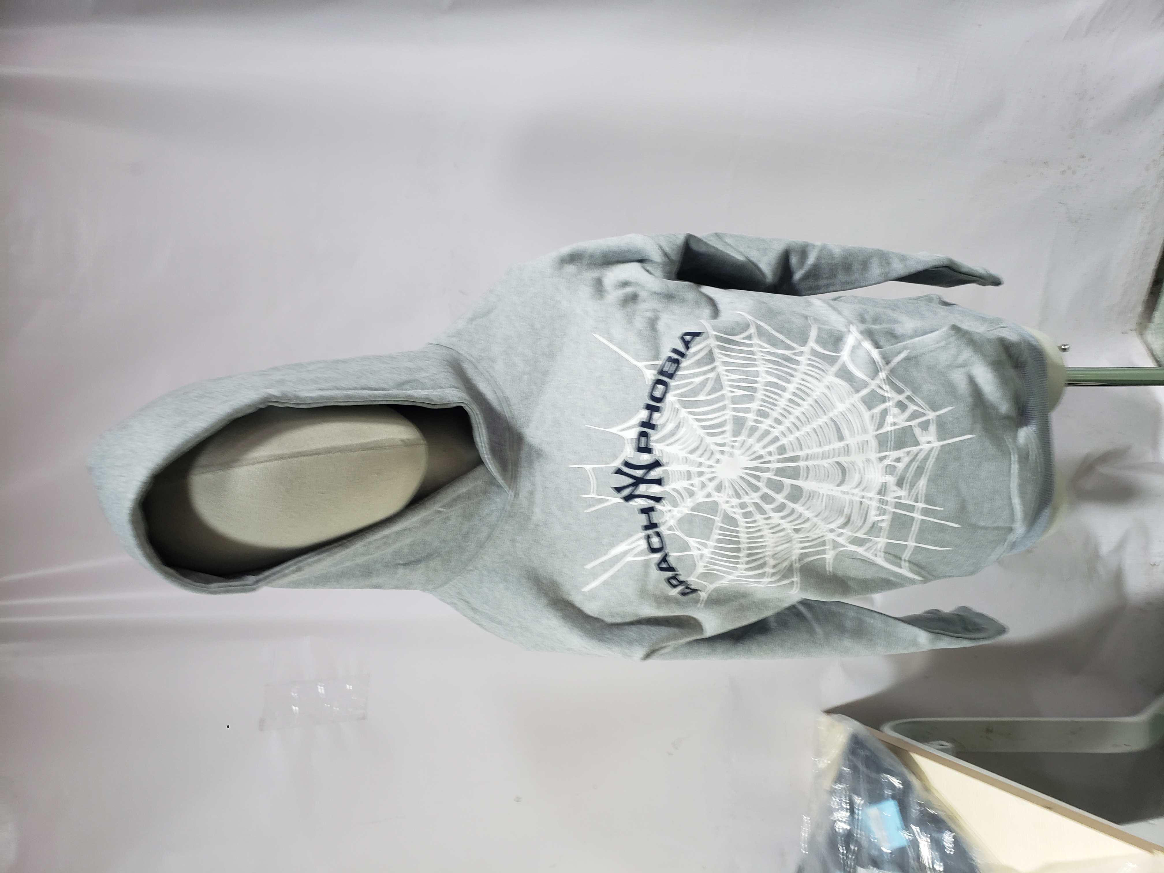 Sp5der Arach NY Phobia Hoodie #2606 Black/Gray review Stockicks 01