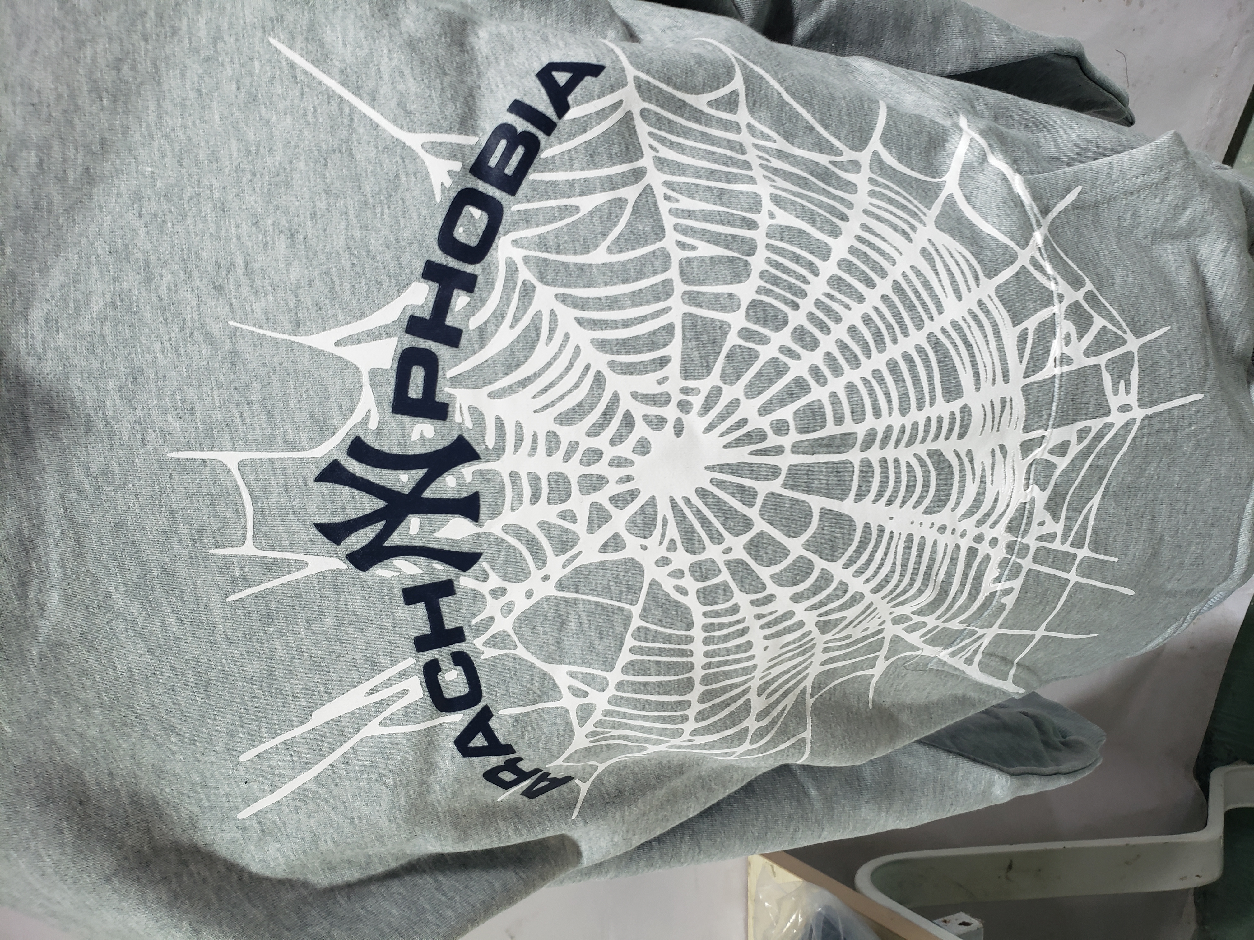 Sp5der Arach NY Phobia Hoodie #2606 Black/Gray review Stockicks 02