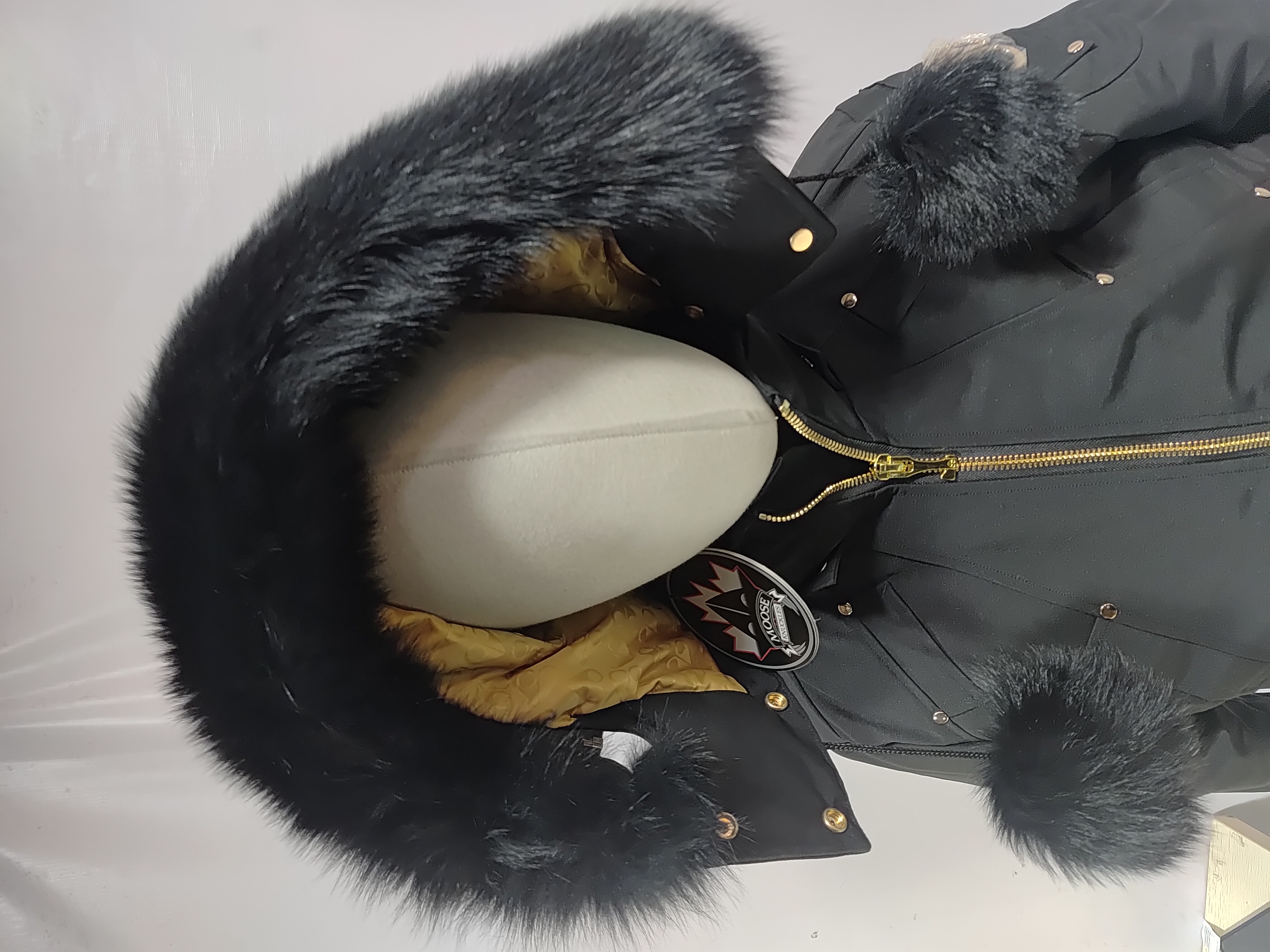 Moose Knuckles Short Bomber Jacket With A Pom-Pom #03-Black review Stockicks 02