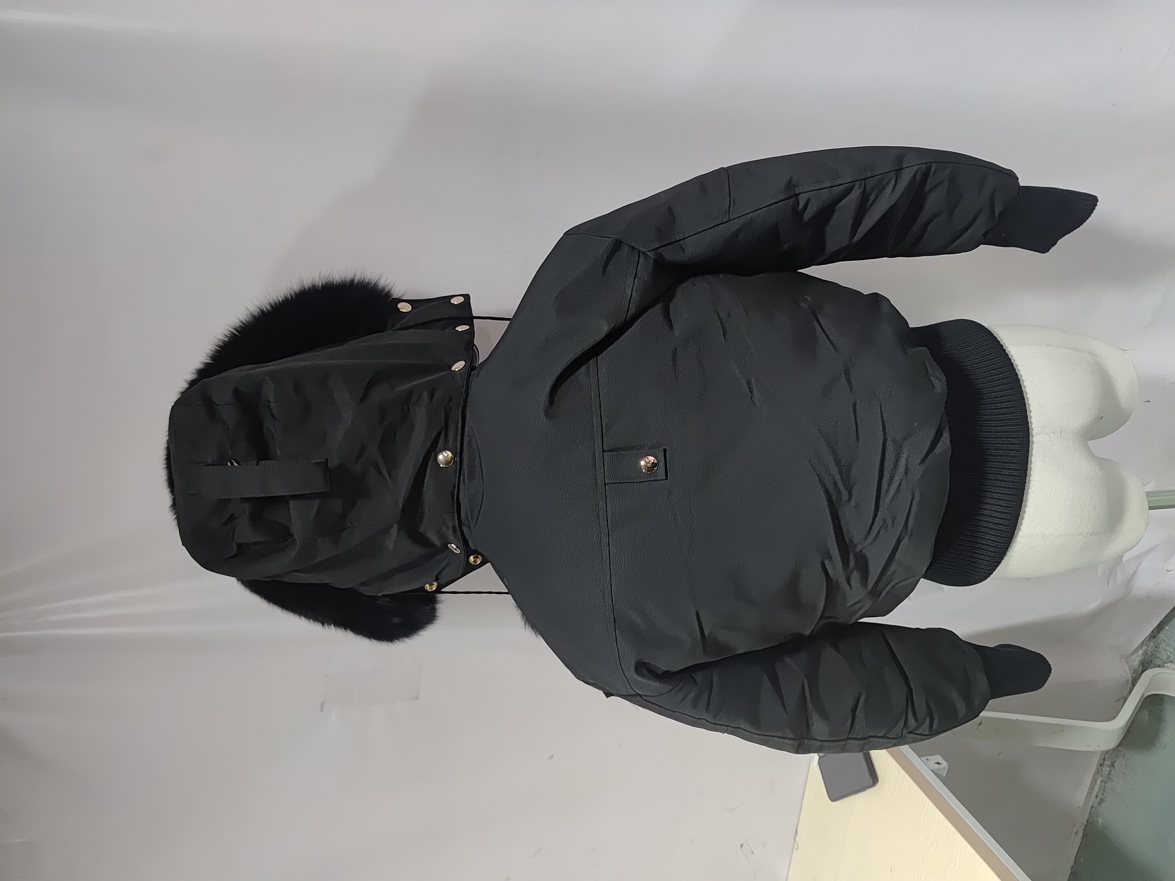 Moose Knuckles Short Bomber Jacket With A Pom-Pom #03-Black review Stockicks 04