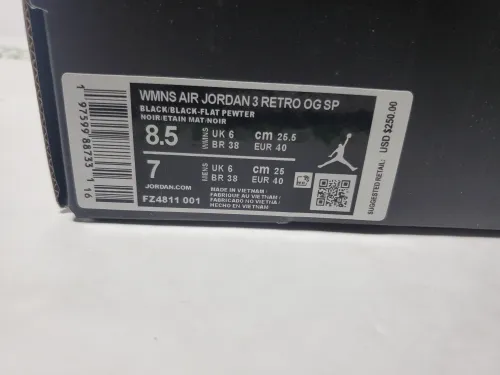 PK God Batch Air Jordan 3 x  A Ma Maniére FZ4811-001 review 