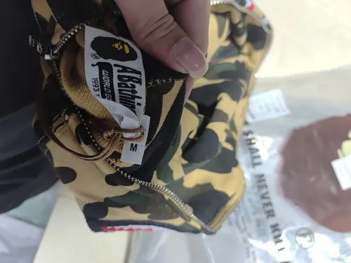 BAPE Cloro Camo Shark Full Zip Hoodie Yellow FW18 review 