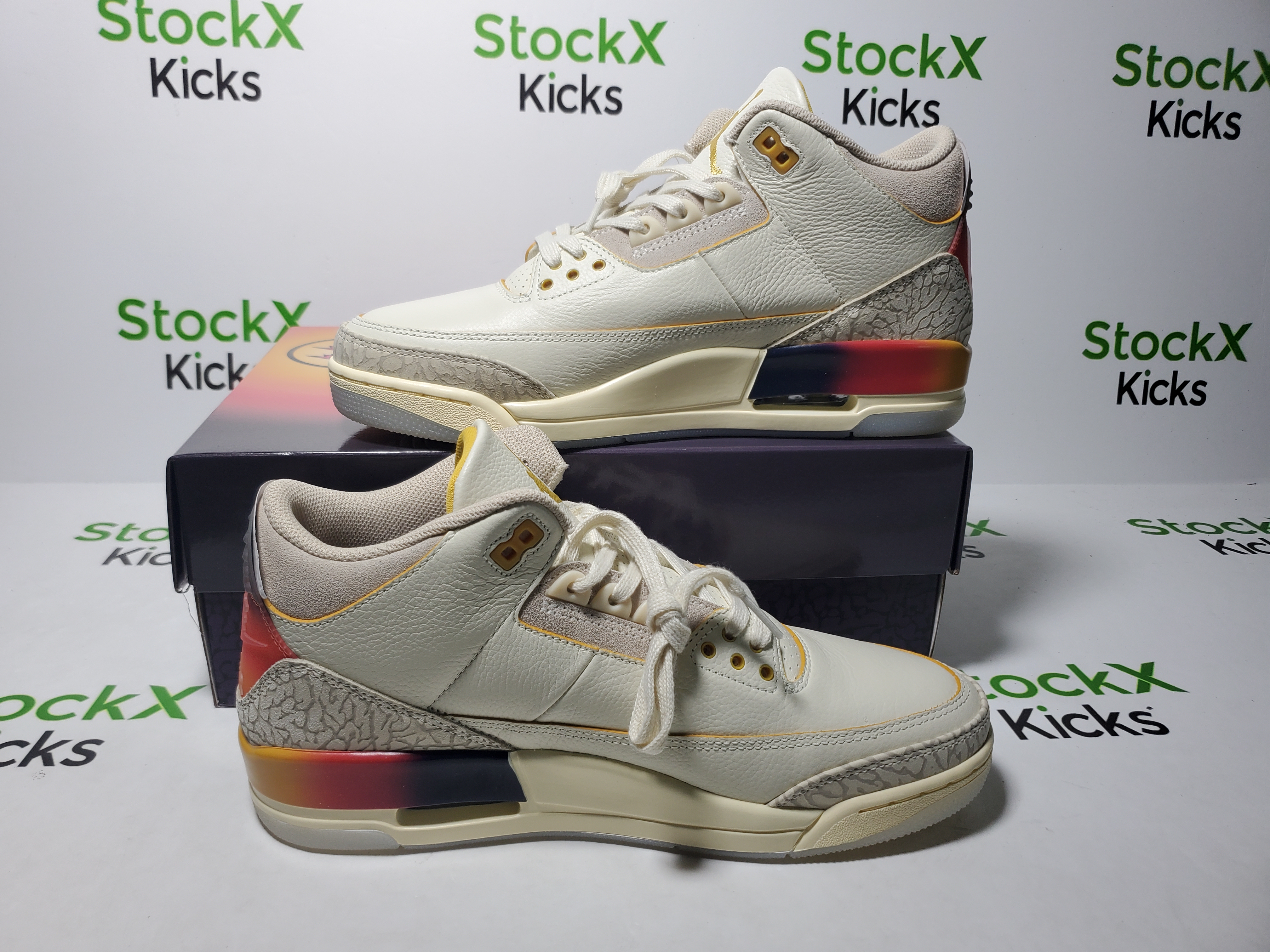 PK God Batch Air Jordan 3 x  J Balvin Medellín Sunset FN0344-901 review Stockicks 02