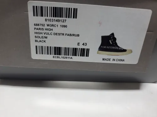 Balenciaga Paris High Top Black 688752W3RC11090 review 