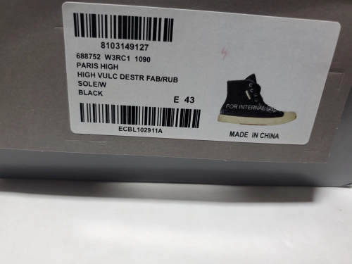 Balenciaga Paris High Top Black 688752W3RC11090 review 