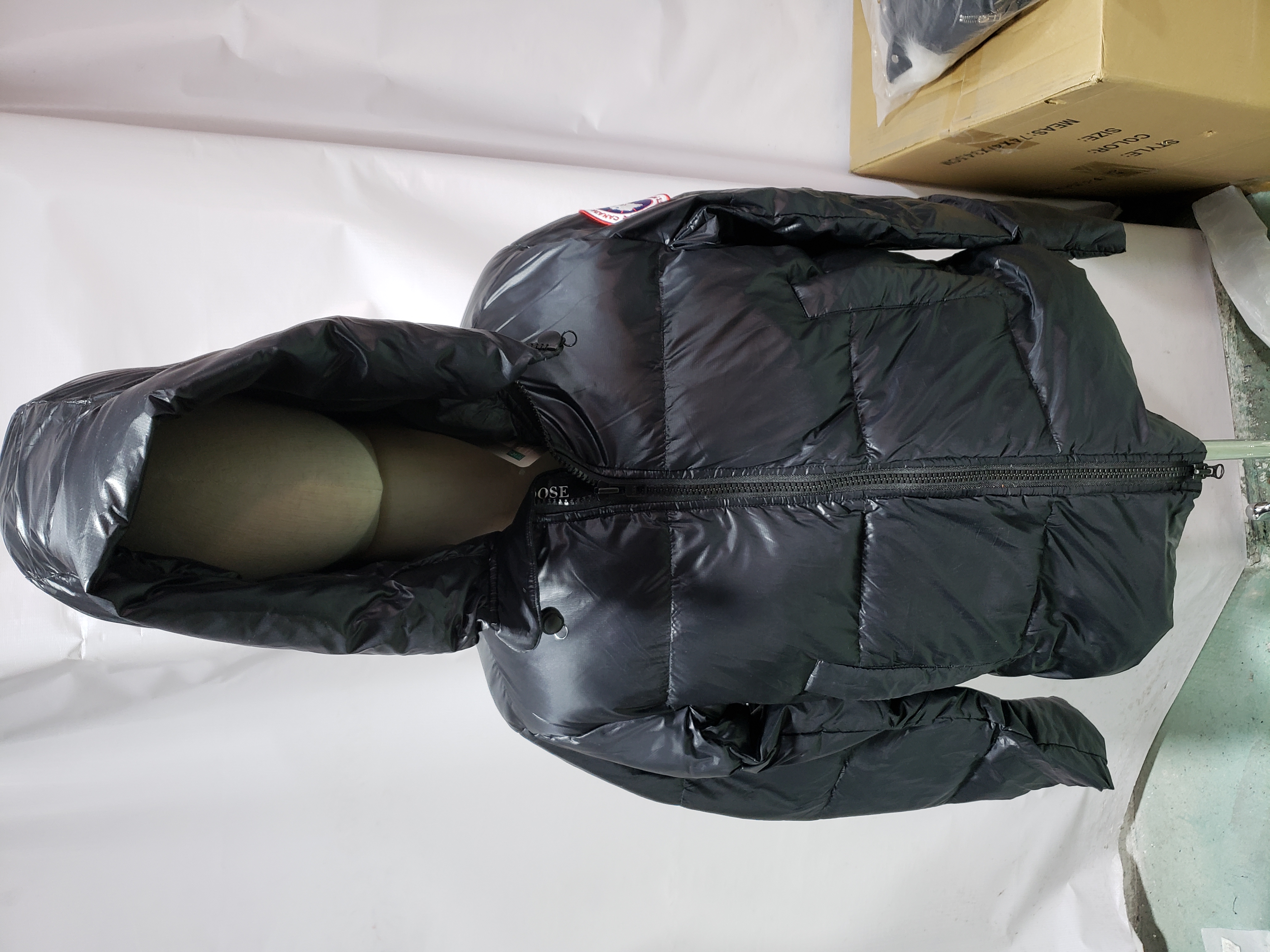 CANADA GOOSE Crofton Quilted Recycled-Nylon Ripstop Down Jacket Black review Stockicks 03