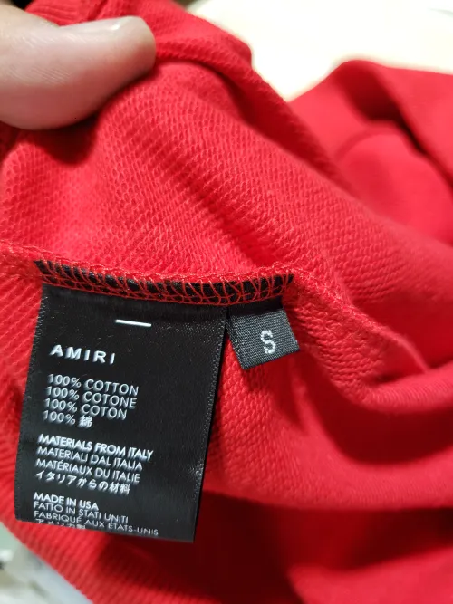 AMIRI Stacked Bones Hoodie #9235 Black/Gray/Red review 