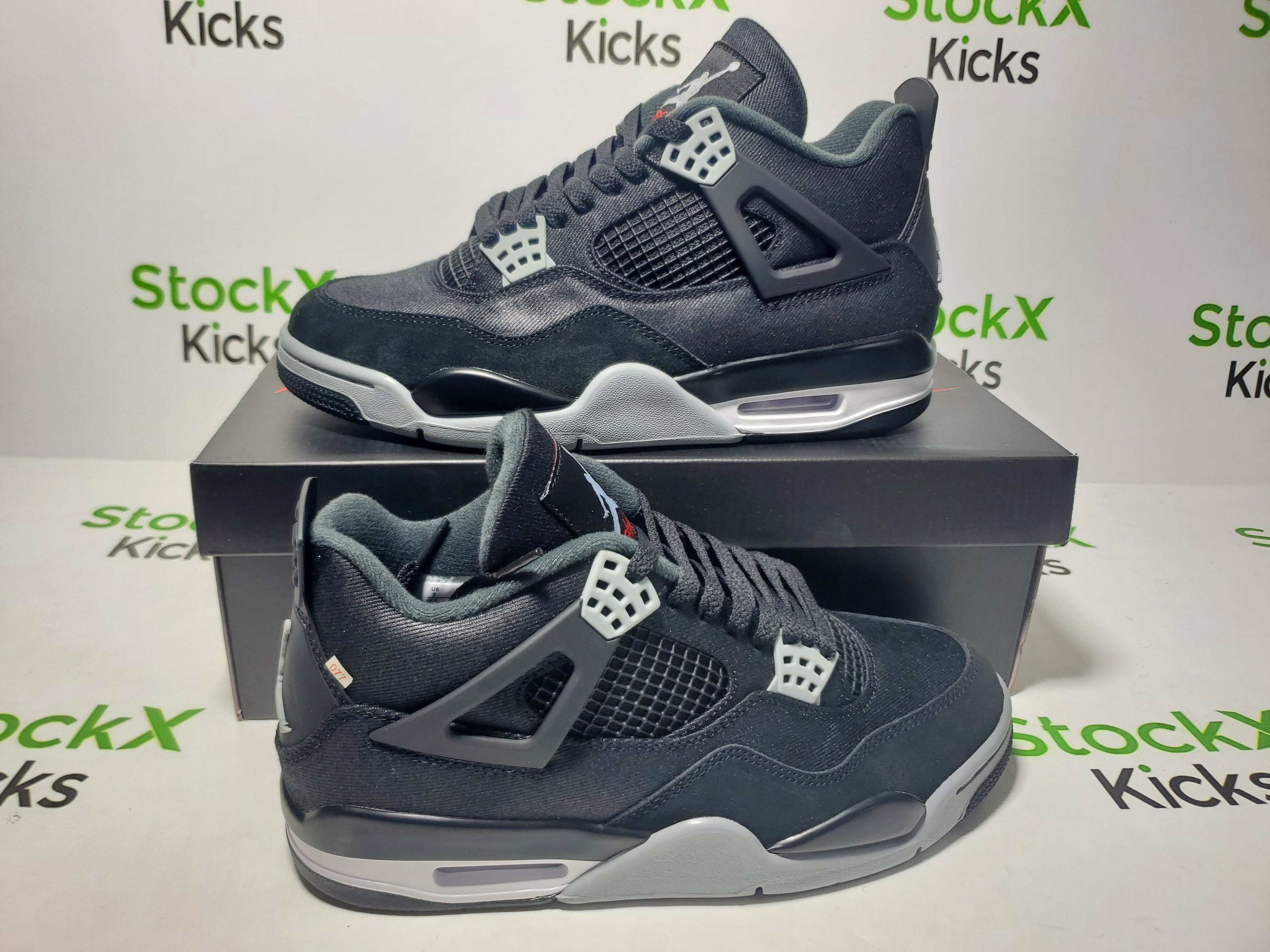 PK God Batch Air Jordan 4 Retro Black Canvas DH7138-006 review Stockicks 01