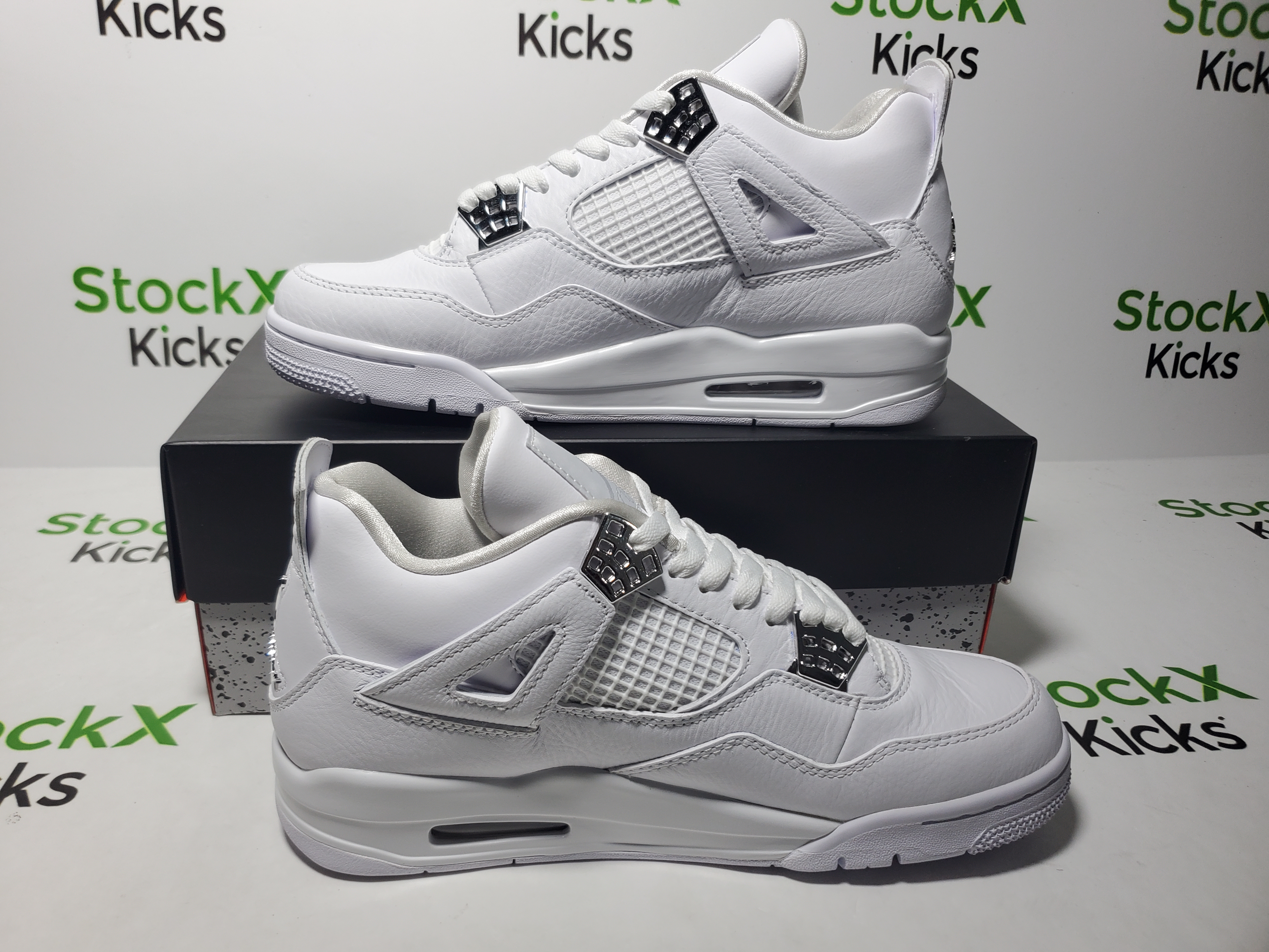 PK God Batch Air Jordan 4 Retro Pure Money (2017) 308497-100 review Stockicks 02